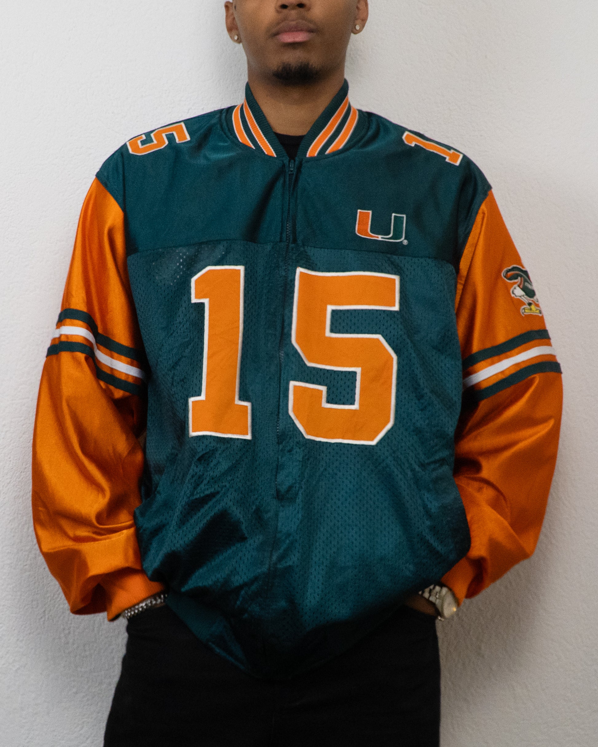 JACKET REVERSIBLE NHL MIAMI HURRICANES 2XL VERT ORANGE
