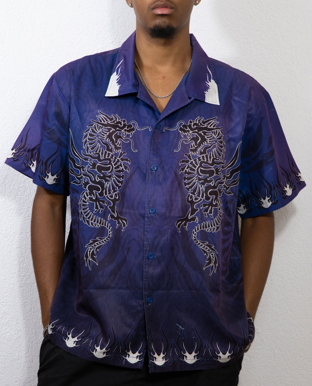 CHEMISE DRAGON NO SURRENDER XL VIOLET