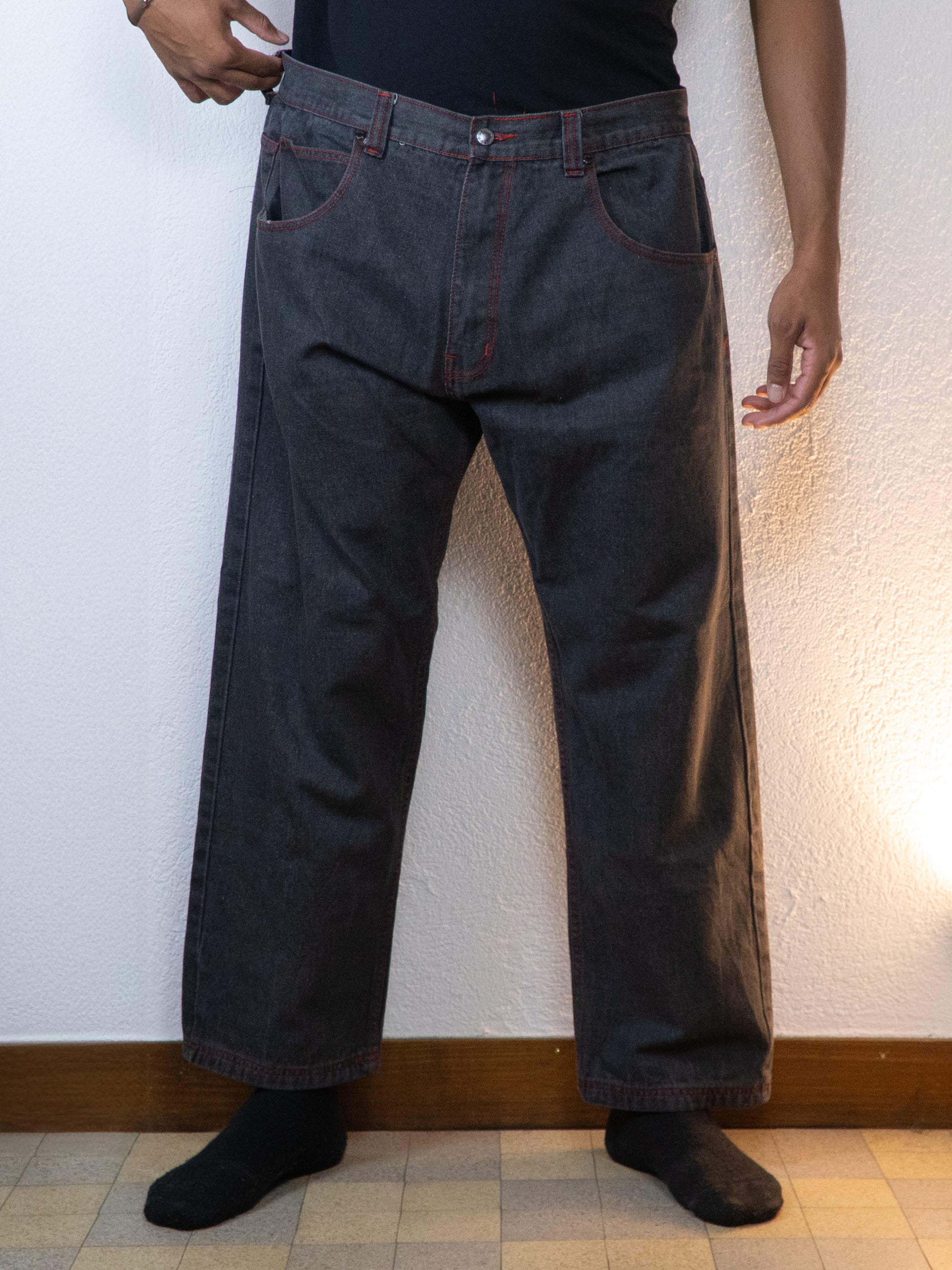 PANTALON BAGGY RARE D MAX W42-L32 NOIR DENIM