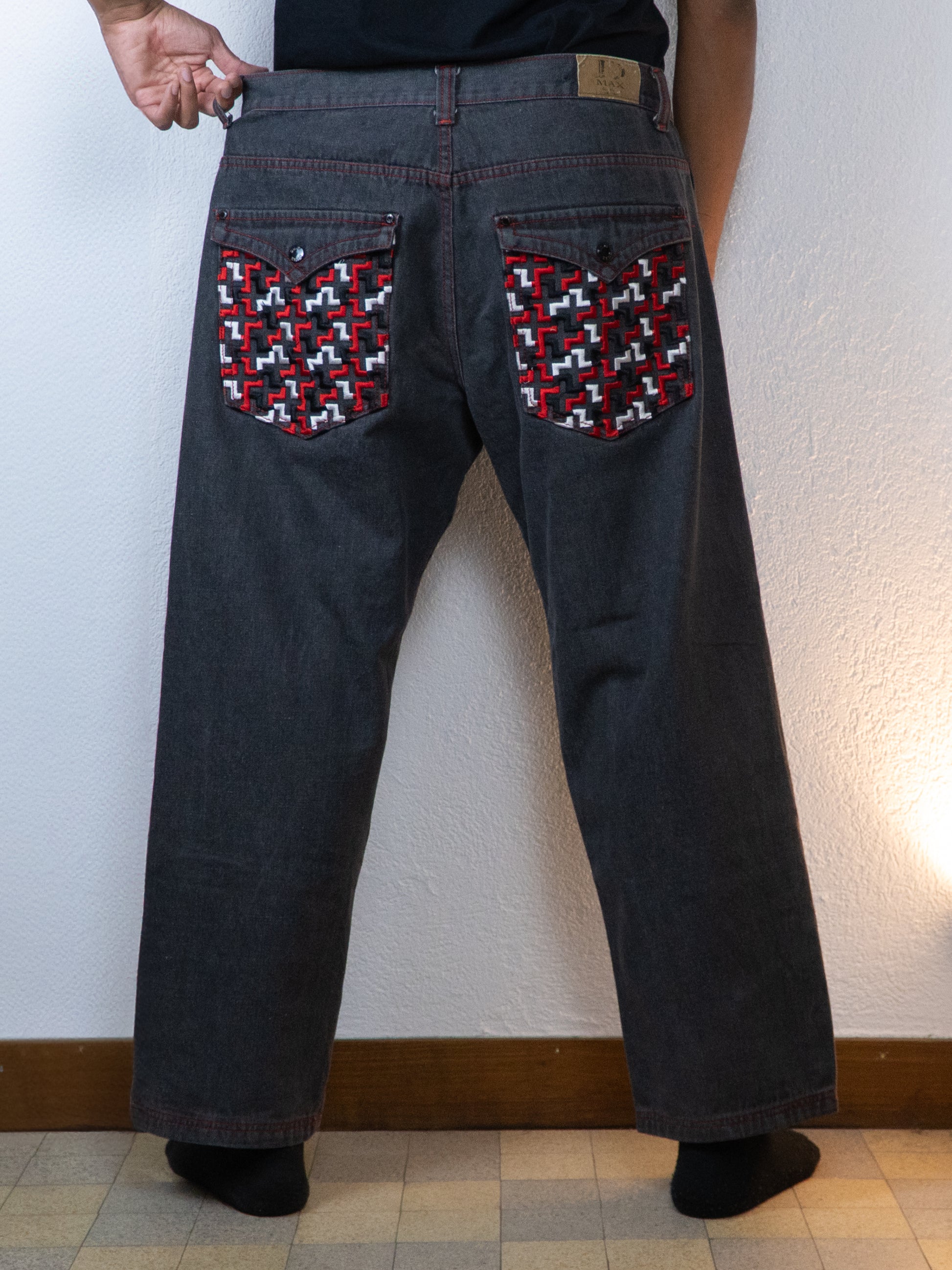 PANTALON BAGGY RARE D MAX W42-L32 NOIR DENIM