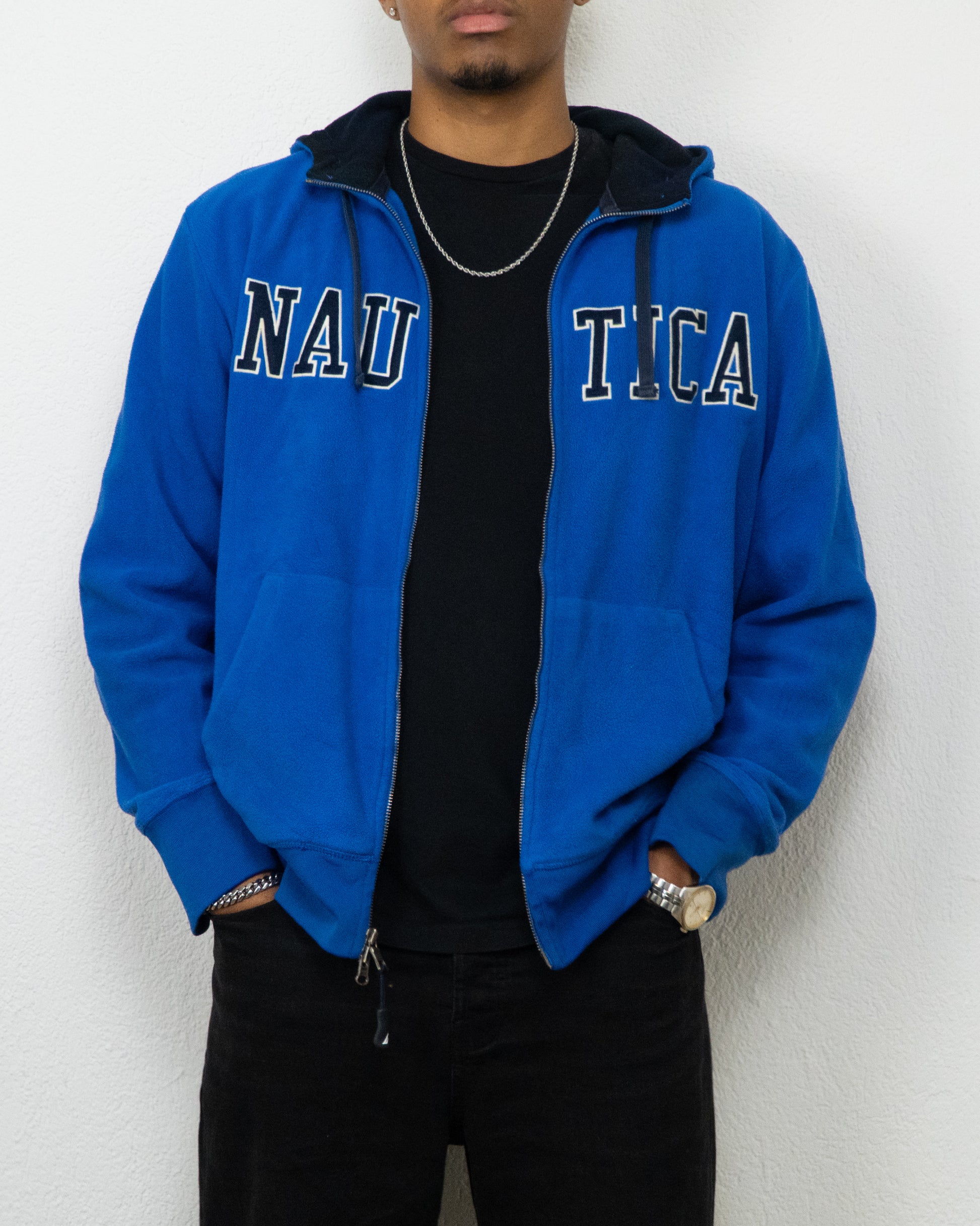 SWEATSHIRT CAPUCHE FULL ZIP NAUTICA L BLEU