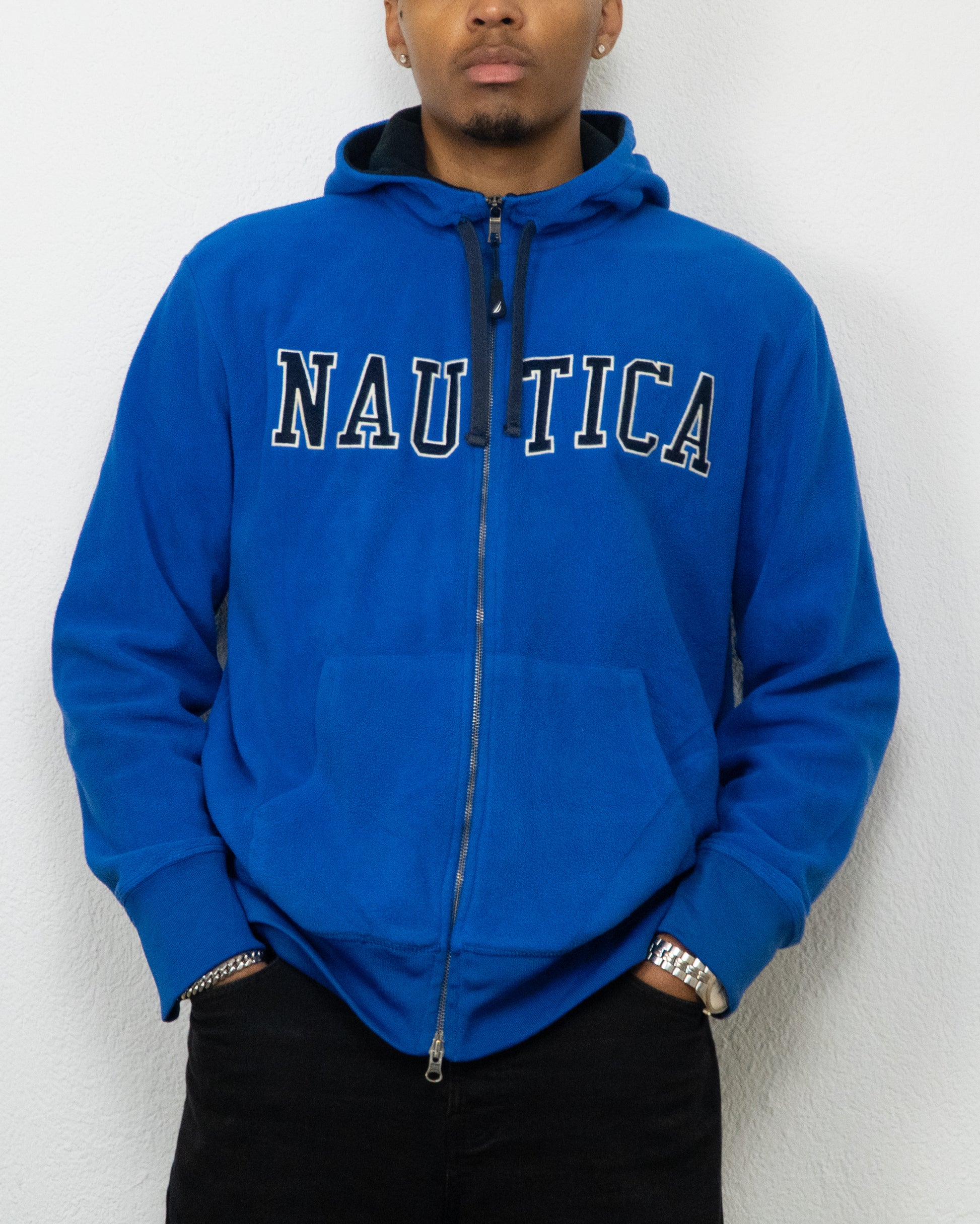 SWEATSHIRT CAPUCHE FULL ZIP NAUTICA L BLEU