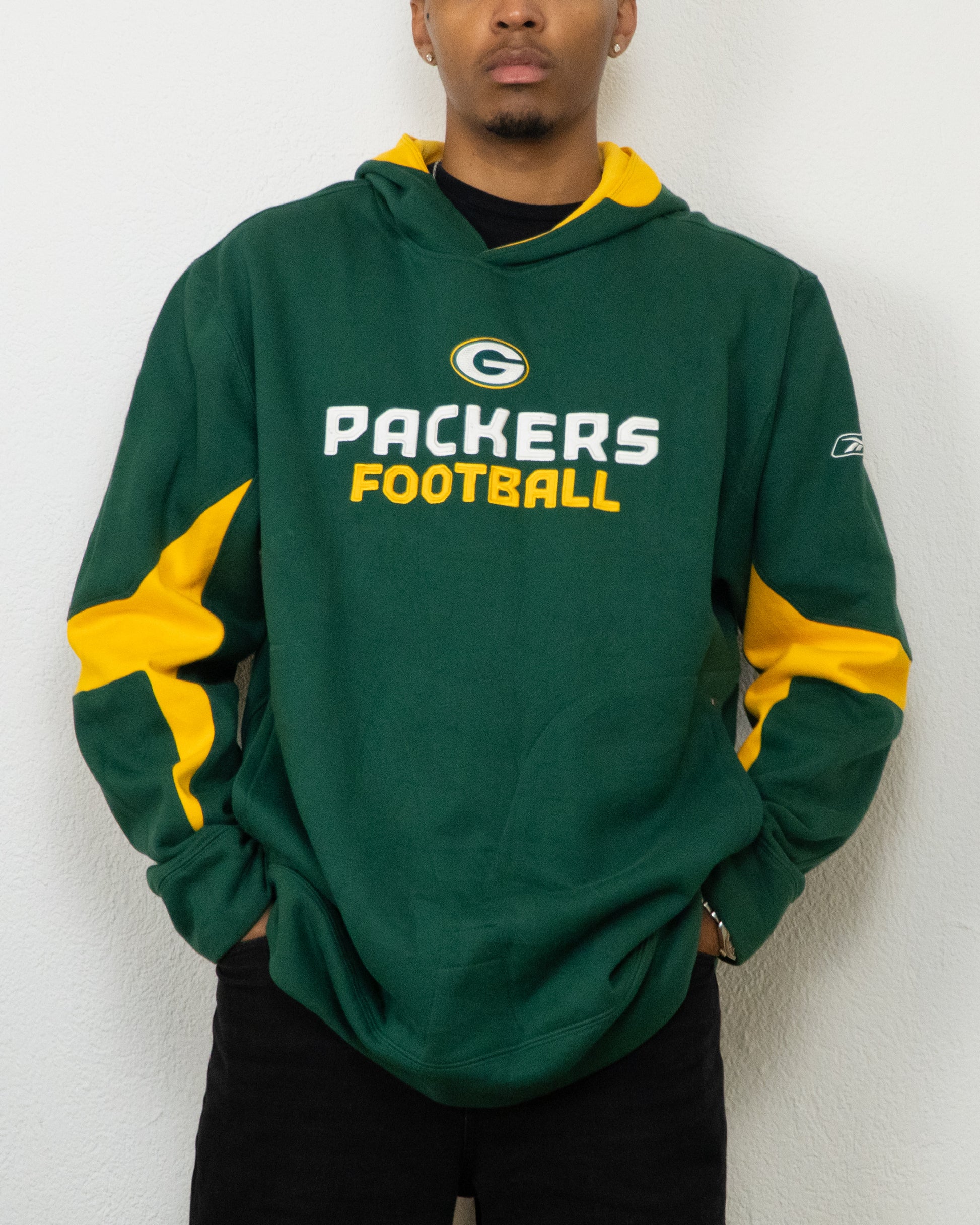SWEATSHIRT CAPUCHE NFL TEAM APPAREL REEBOK XL VERT
