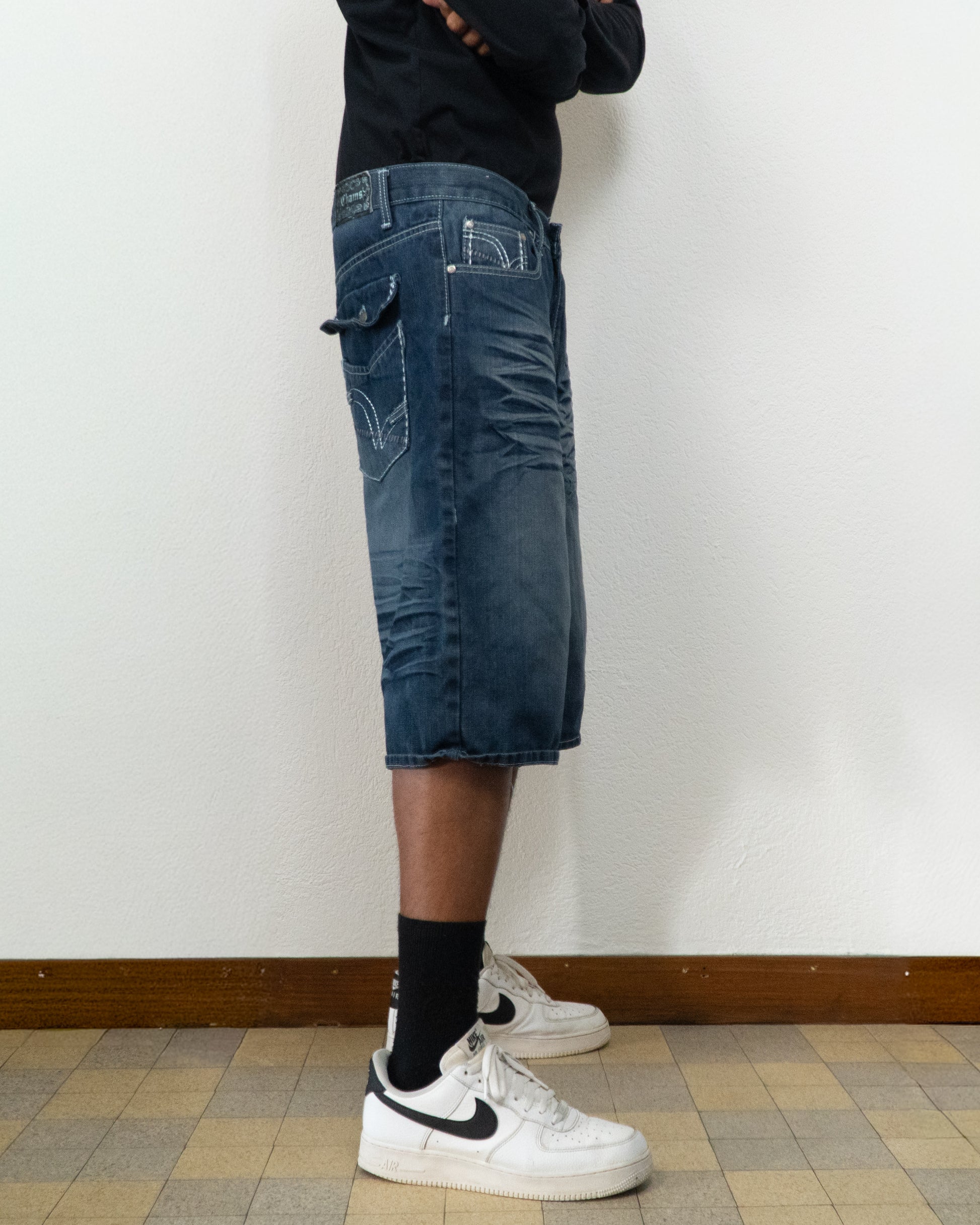 SHORT JEANS CHAMS PREMIUM DENIM 36 BLEU