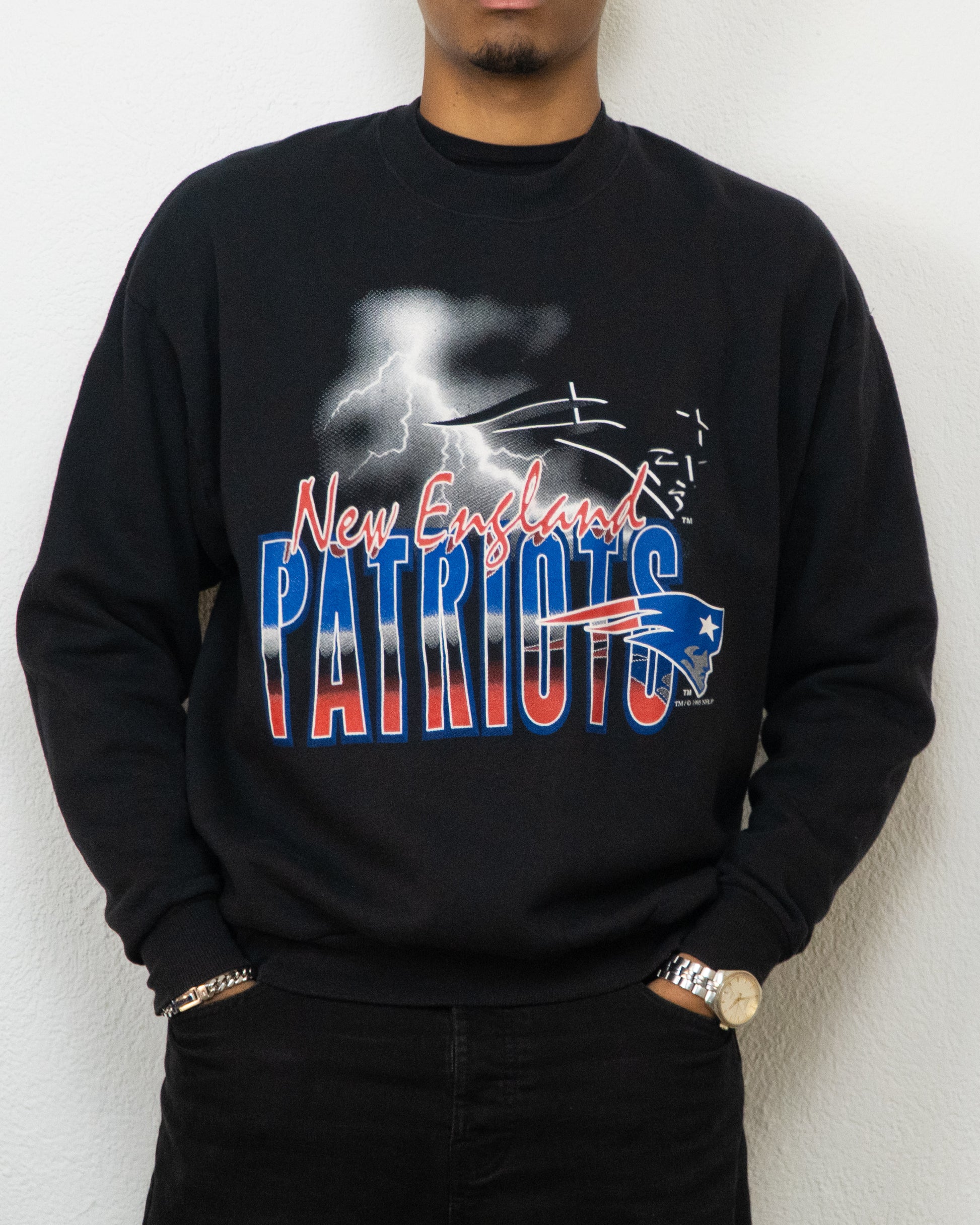 SWEATSHIRT LOCKER LINE NEW ENGLAND PATRIOTS XL NOIR
