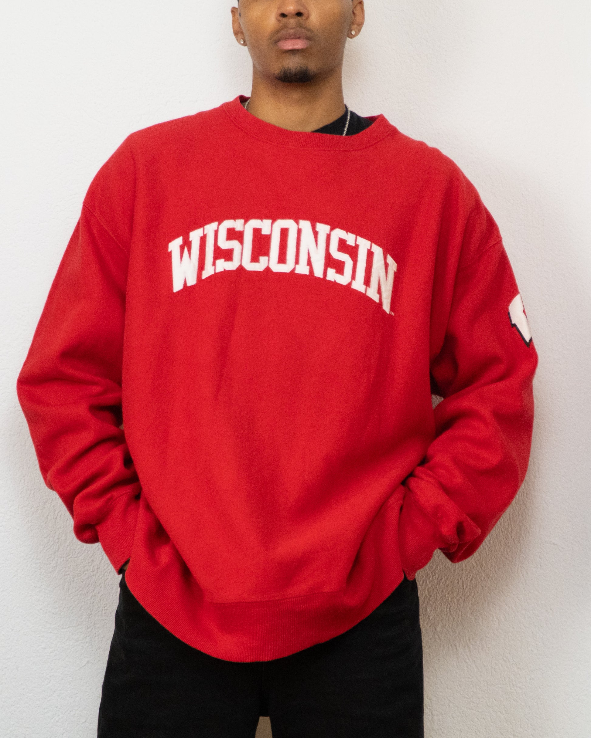 SWEATSHIRT SIGNATURE CONCEPTS WISCONSIN 2XL ROUGE