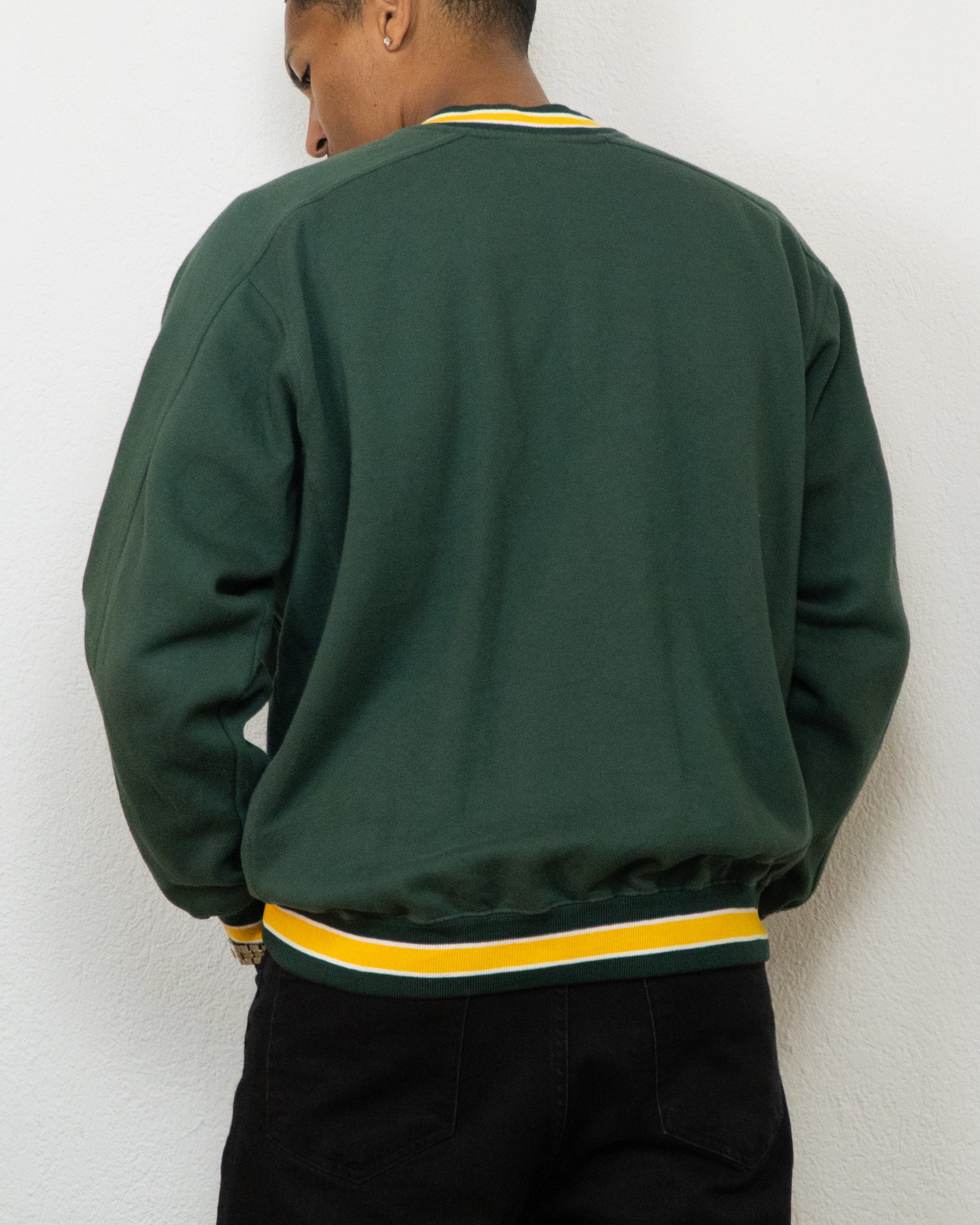 SWEATSHIRT LEE SPORT GREEN BAY PACKERS L VERT JAUNE