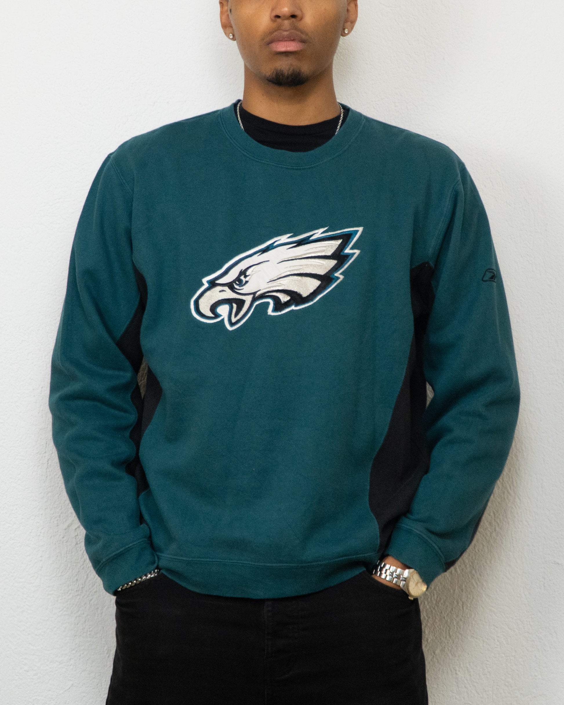 SWEATSHIRT NFL REEBOK EAGLES M VERT