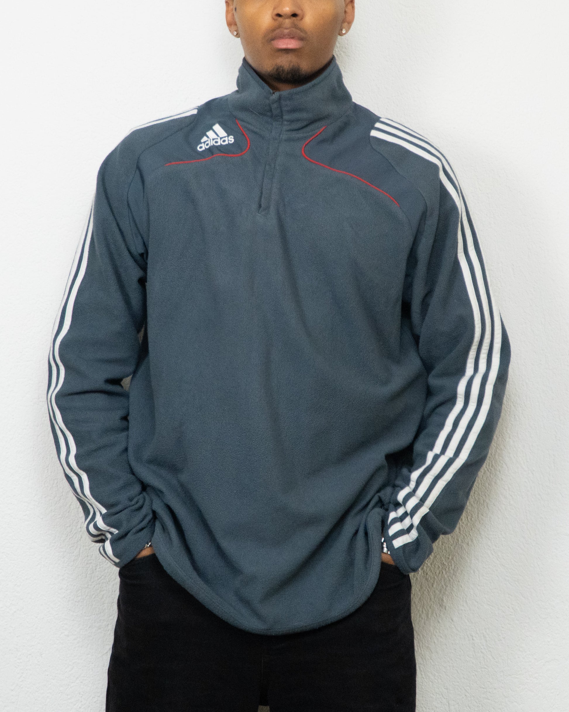 SWEATSHIRT POLAIRE ADIDAS XL GRIS