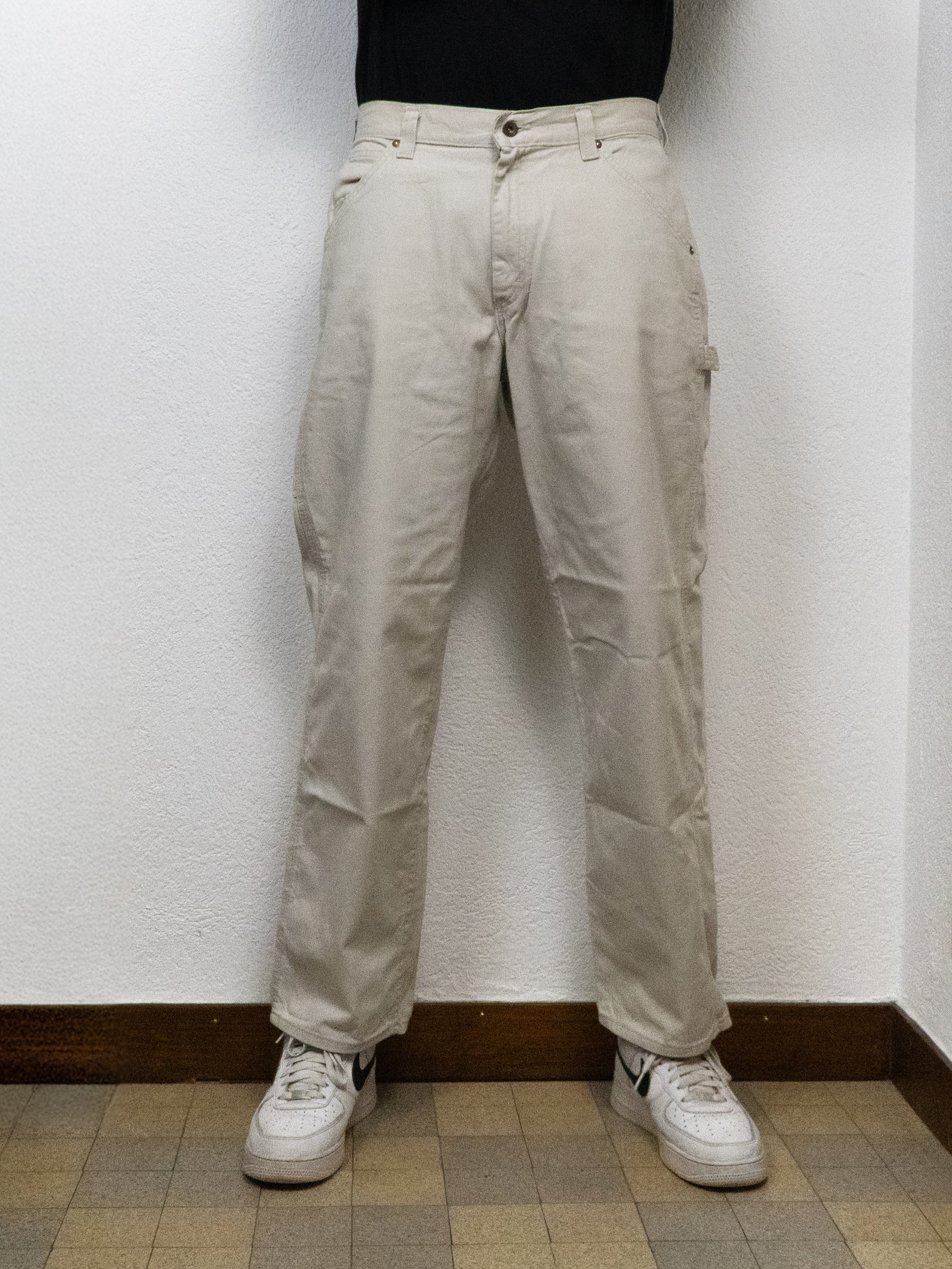 PANTALON LEE DUNGAREES 34 BLANC