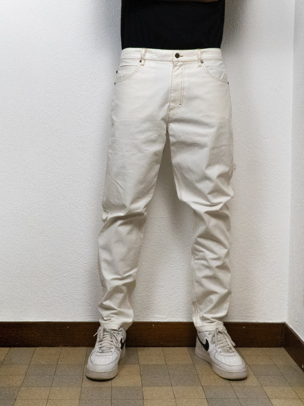 PANTALON KARL KANI L BLANC