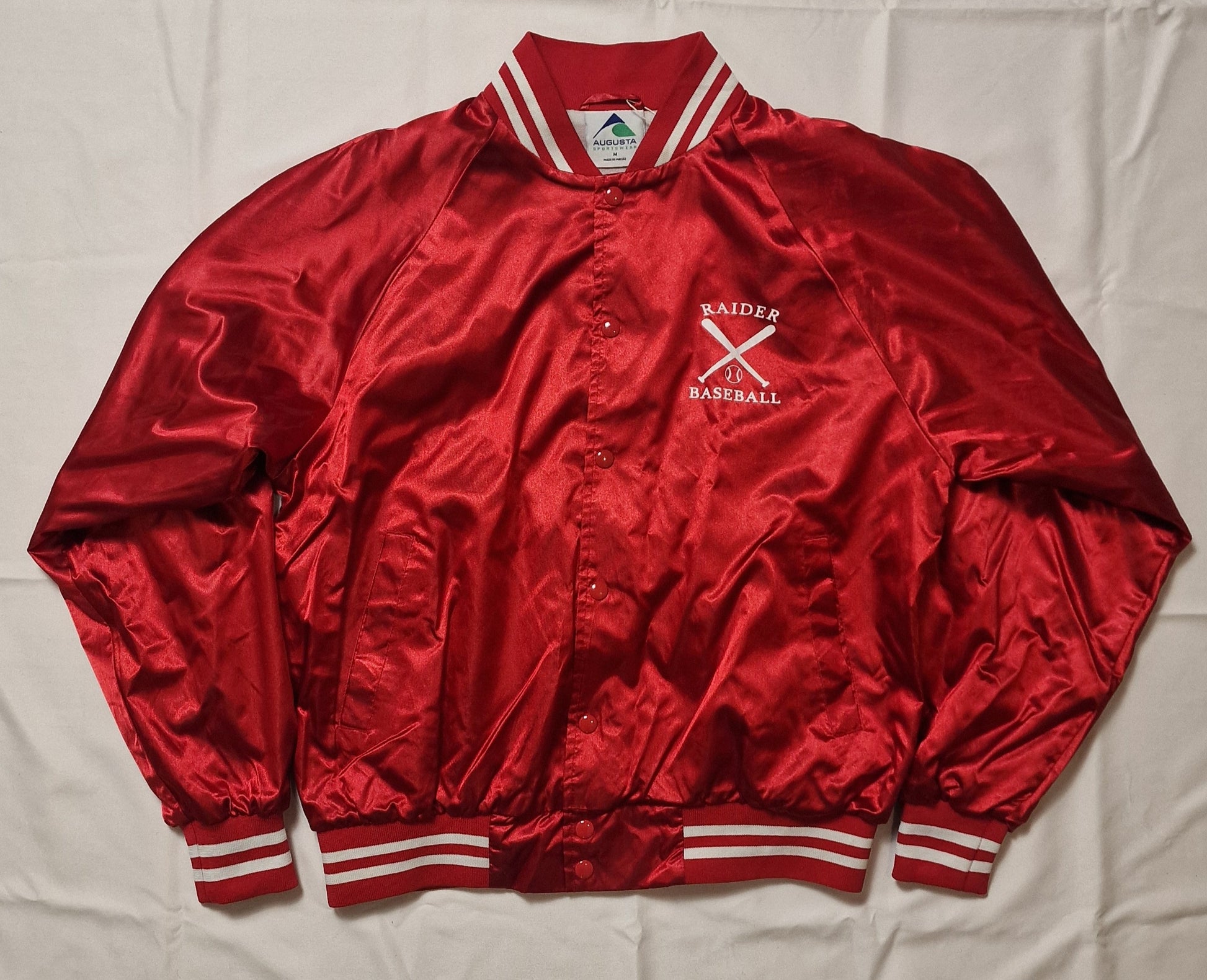 JACKET AUGUSTA SPORTSWEAR RAIDER BASEBALL M ROUGE