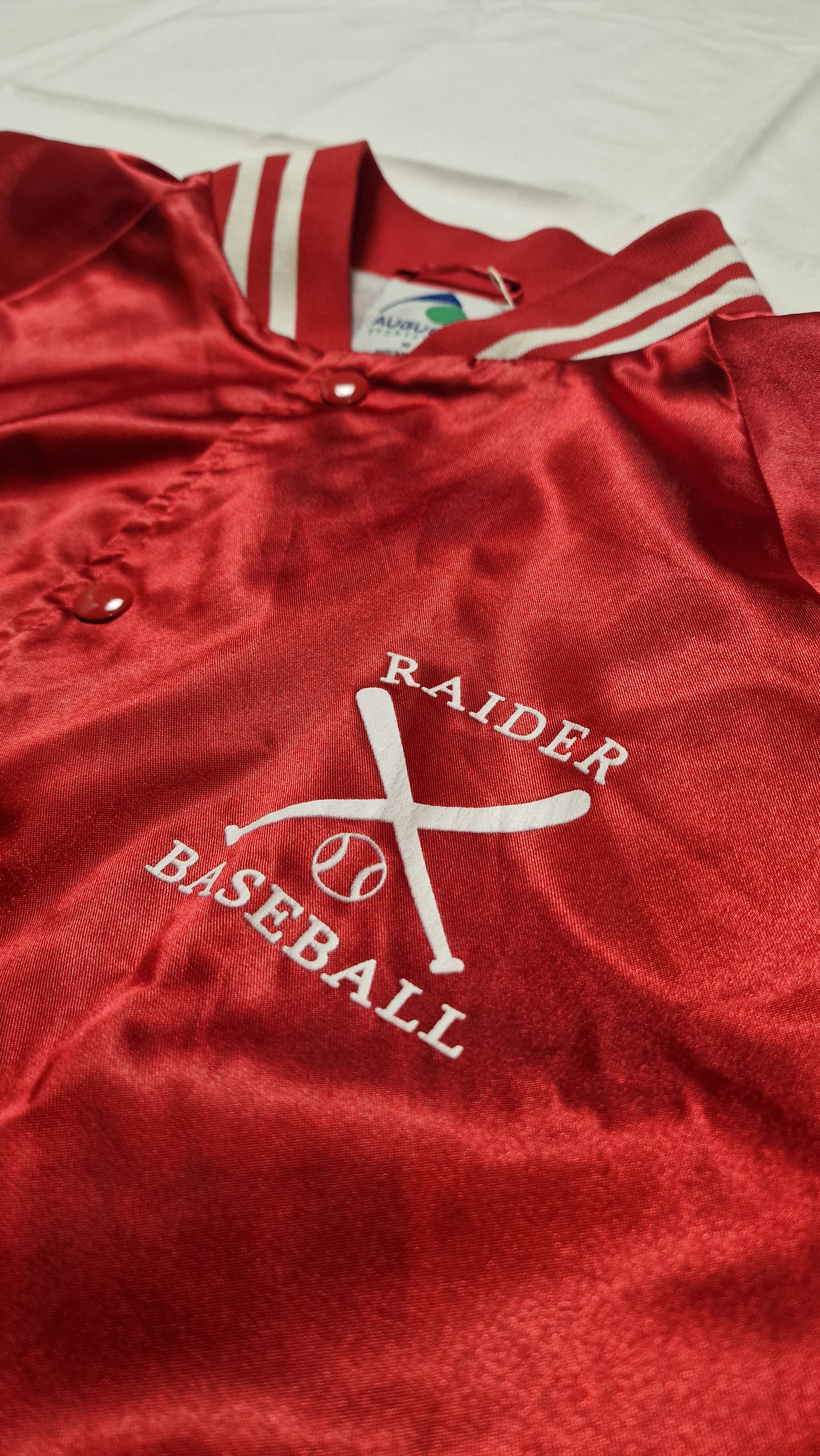 JACKET AUGUSTA SPORTSWEAR RAIDER BASEBALL M ROUGE
