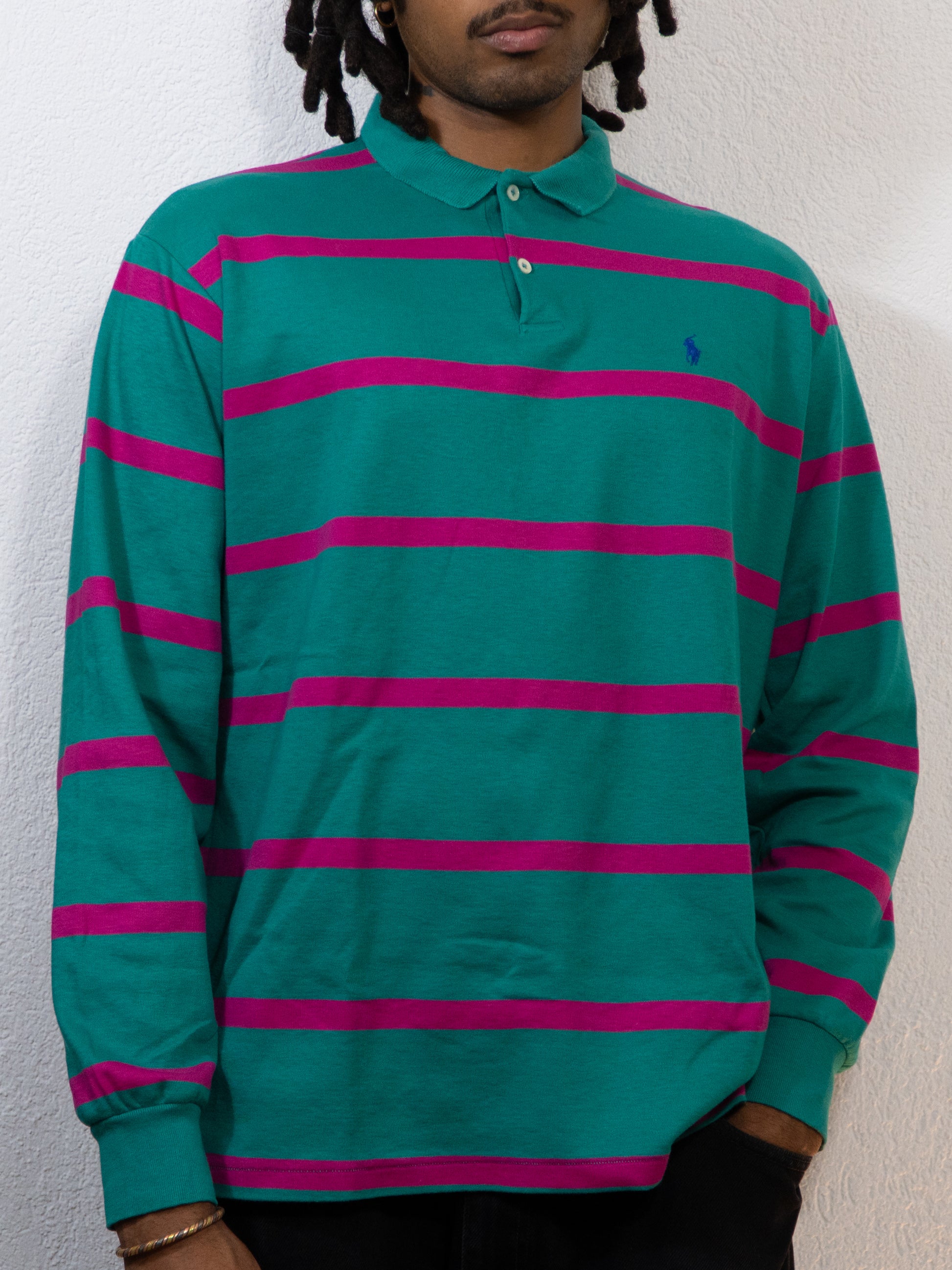 POLO ML RALPH LAUREN XL VERT ROSE
