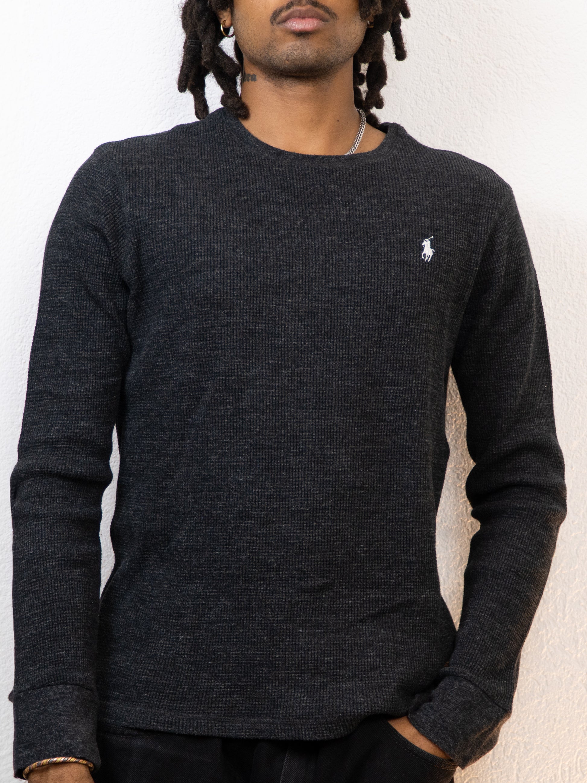 T-SHIRT ML NID D'ABEILLE RALPH LAUREN XL ANTHRACITE