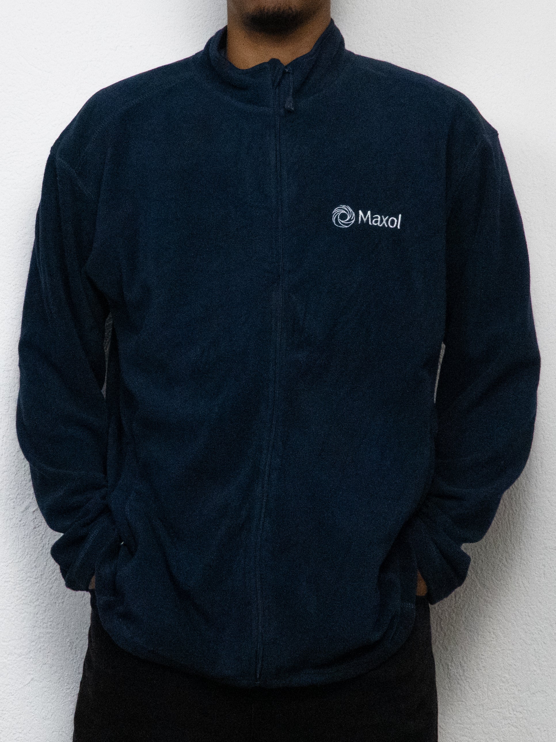 SWEATSHIRT POLAIRE RUSSEL MAXOL L BLEU FONCÉ