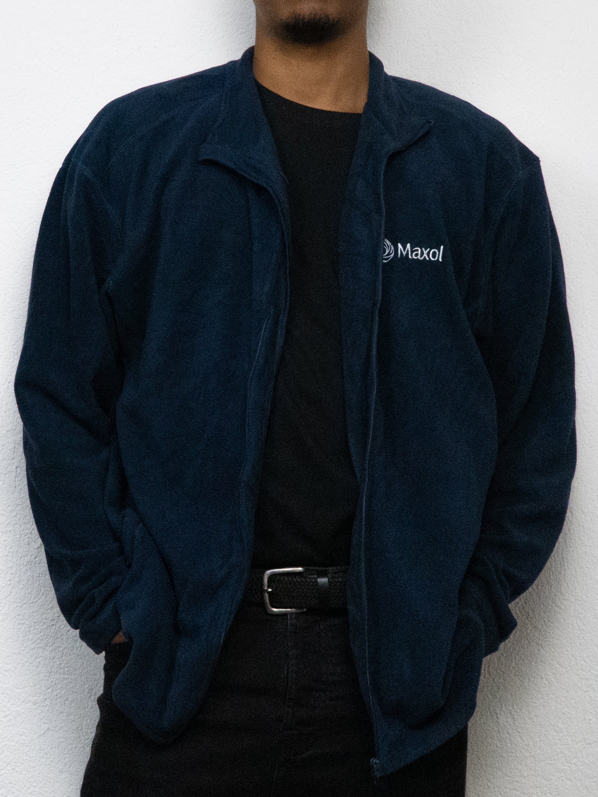 SWEATSHIRT POLAIRE RUSSEL MAXOL L BLEU FONCÉ