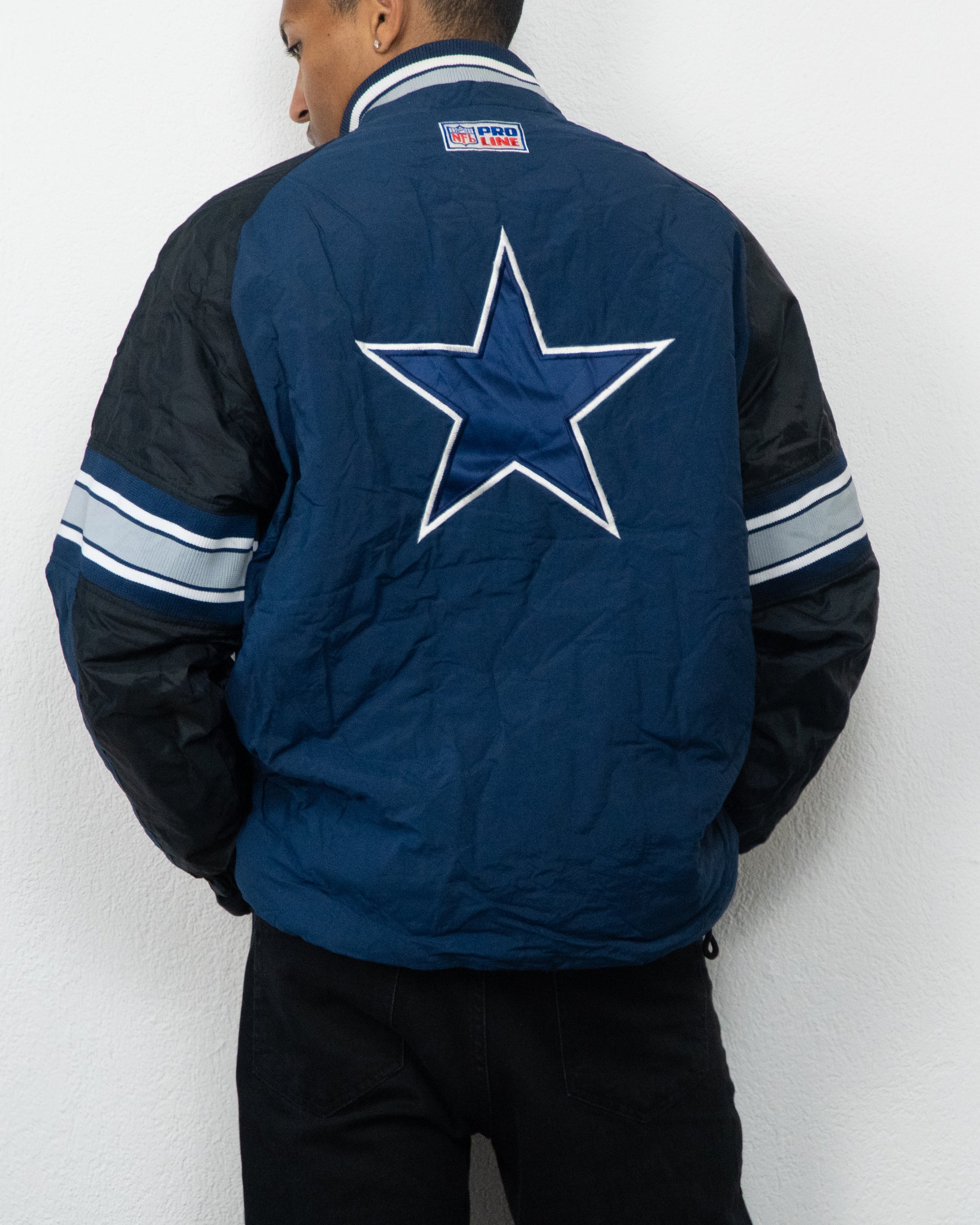 JACKET NFL PRO LINE STARTER COWBOYS L MARINE NOIR