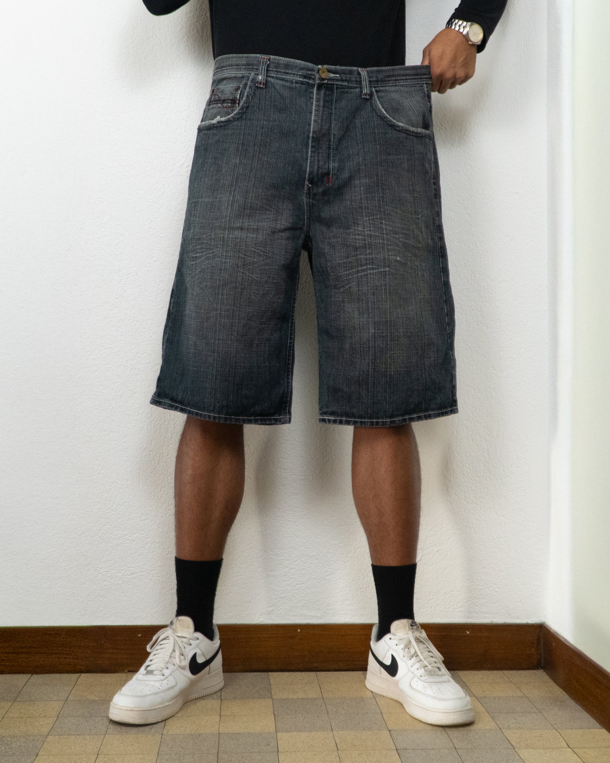 SHORT JEANS ROYAL BLUE 38 GRIS FONCÉ