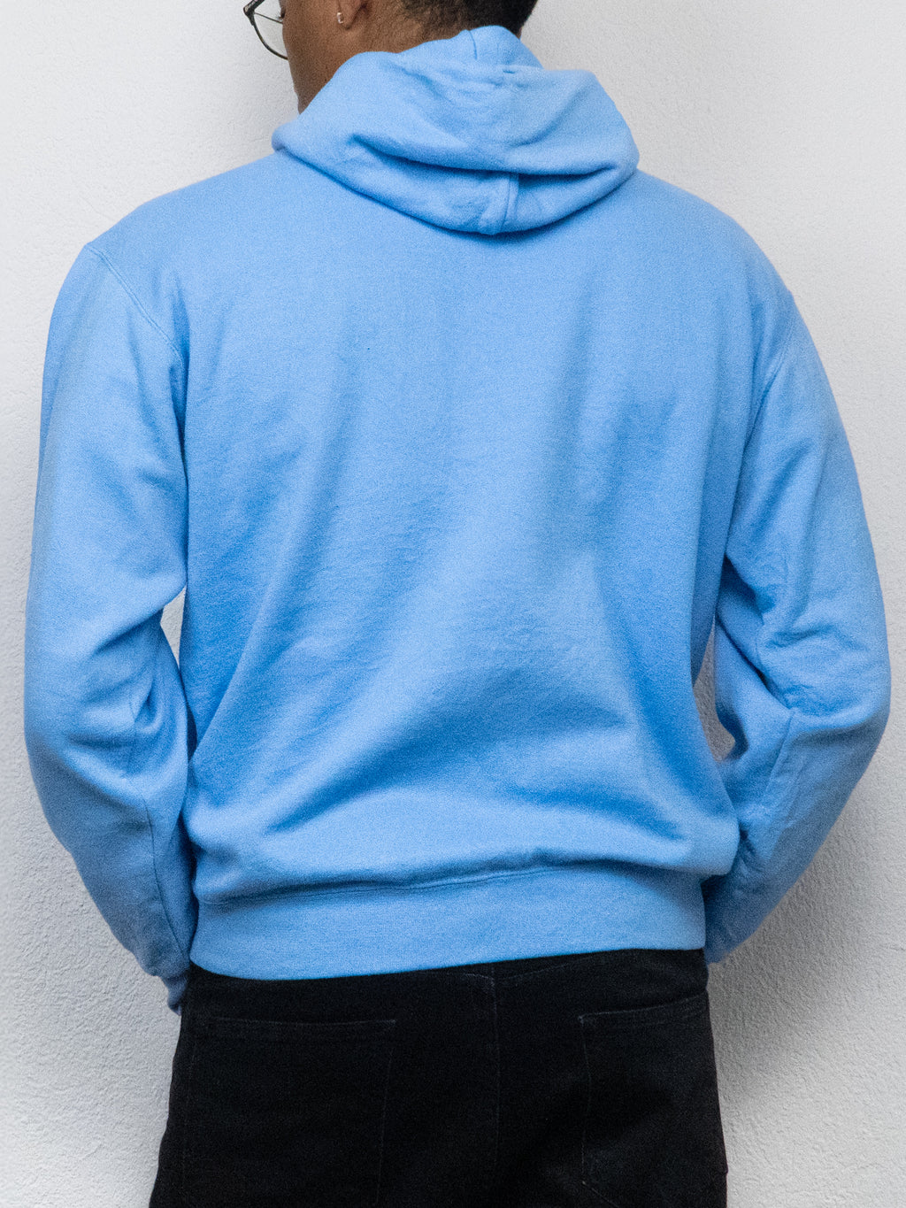 SWEATSHIRT CAPUCHE NORTH CAROLINA M BLEU CLAIR