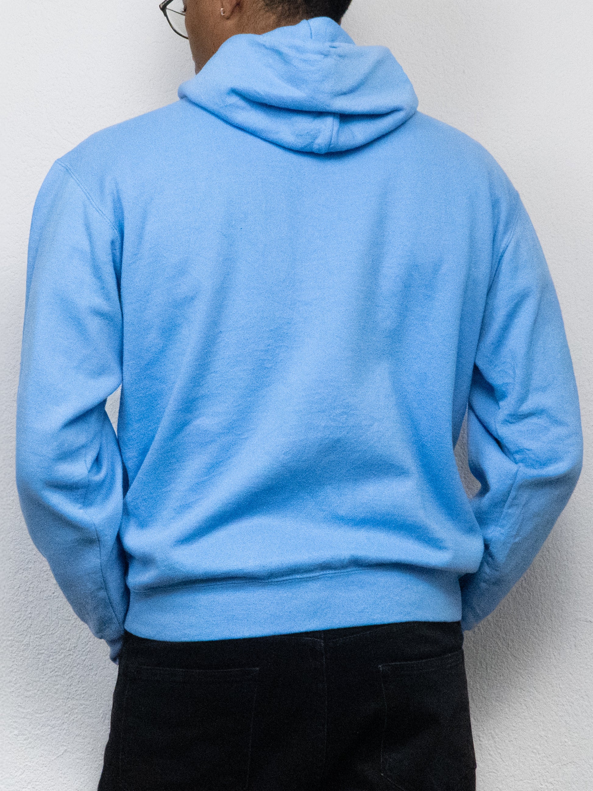 SWEATSHIRT CAPUCHE NORTH CAROLINA M BLEU CLAIR