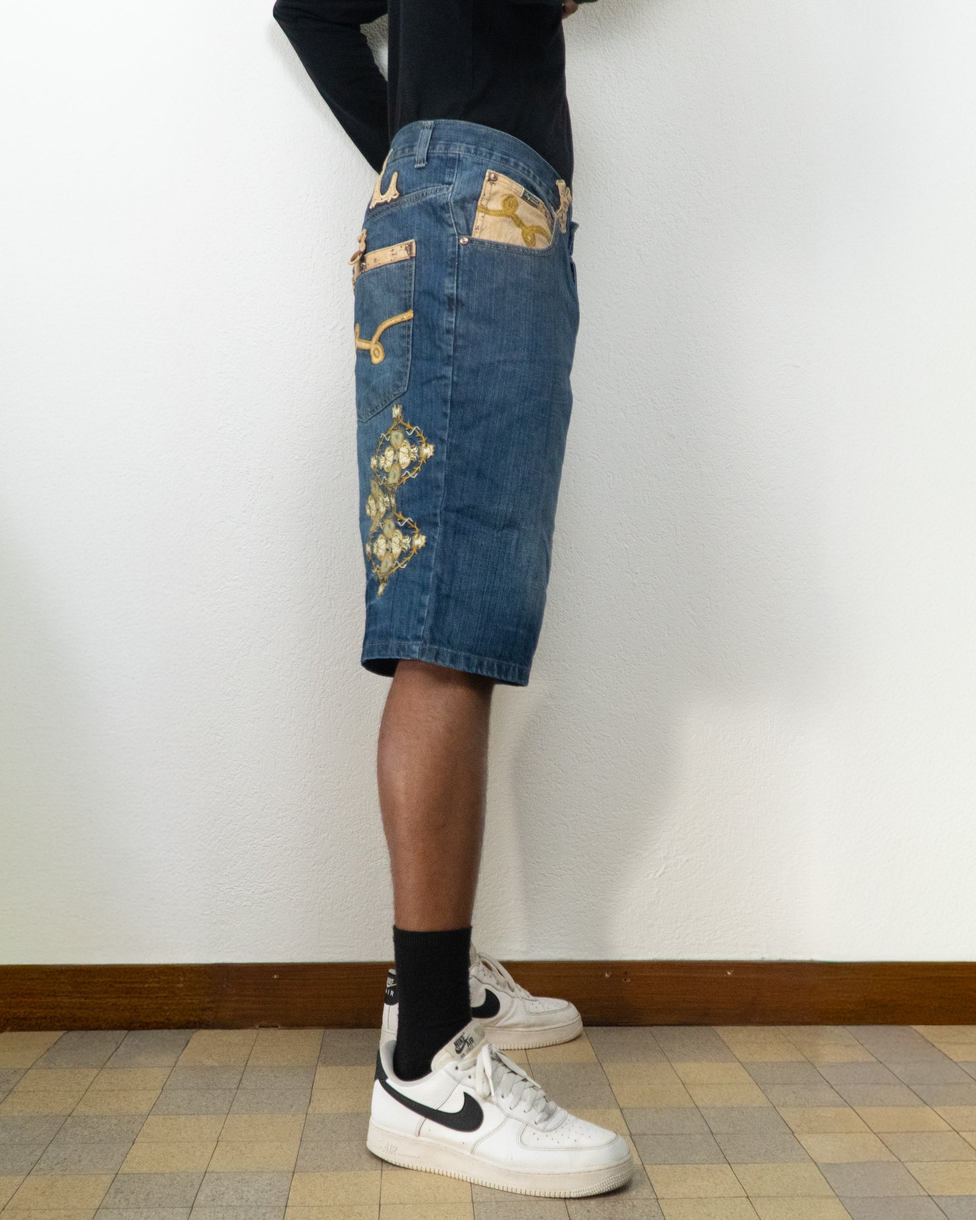 SHORT JEANS LRG 38 BLEU