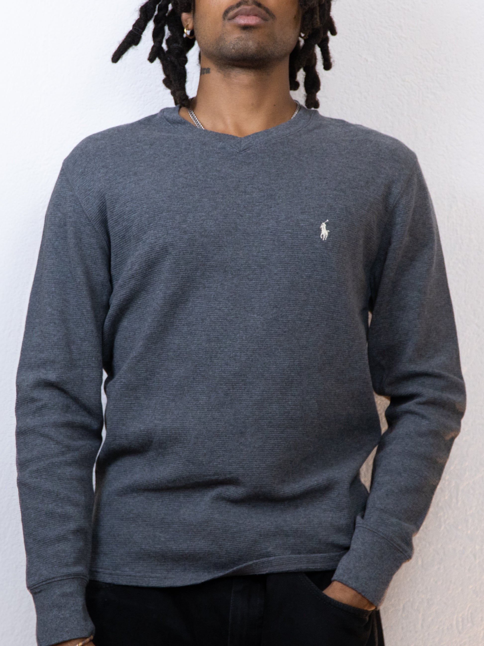 T-SHIRT ML RALPH LAUREN L GRIS