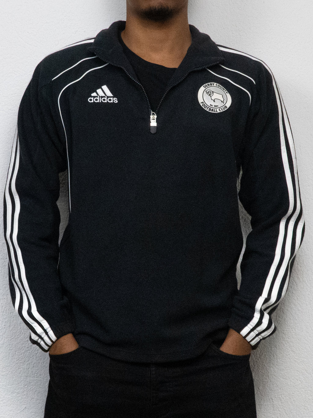 SWEATSHIRT POLAIRE ADIDAS 36/38 NOIR