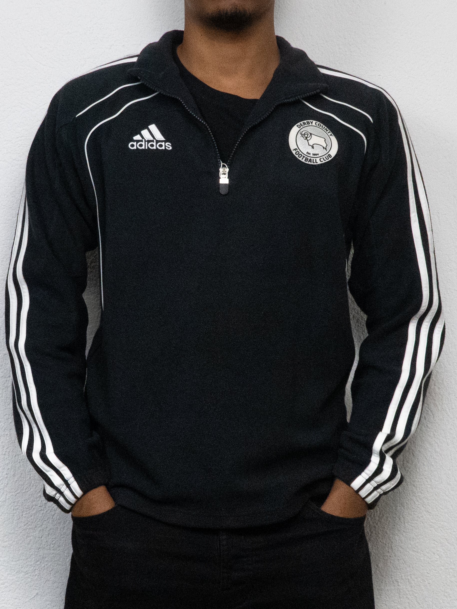 SWEATSHIRT POLAIRE ADIDAS 36/38 NOIR