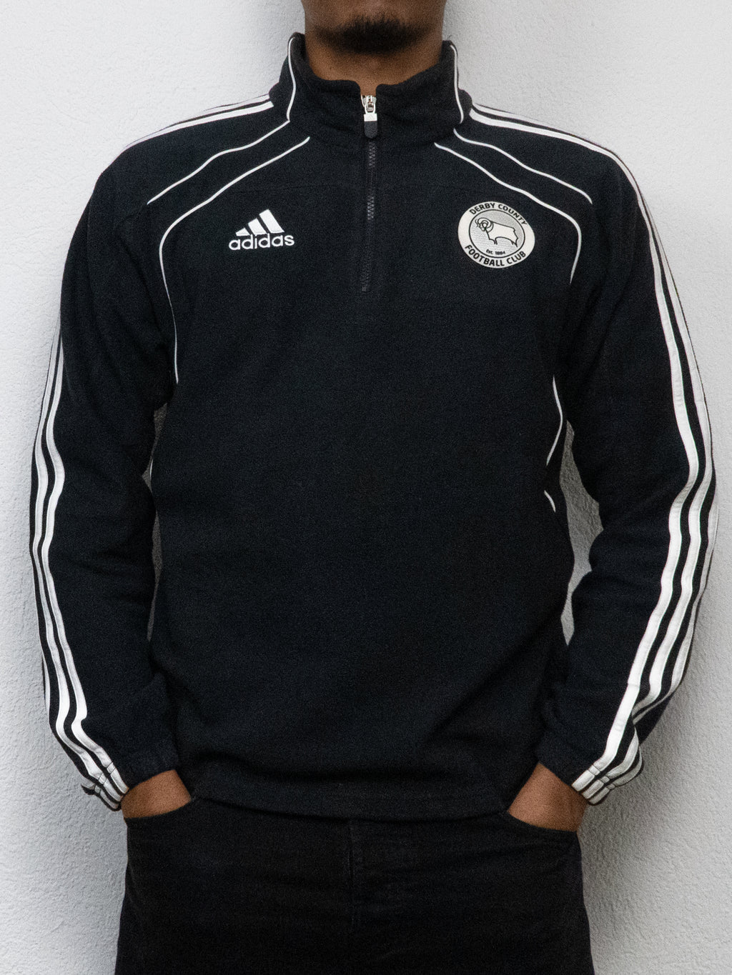 SWEATSHIRT POLAIRE ADIDAS 36/38 NOIR