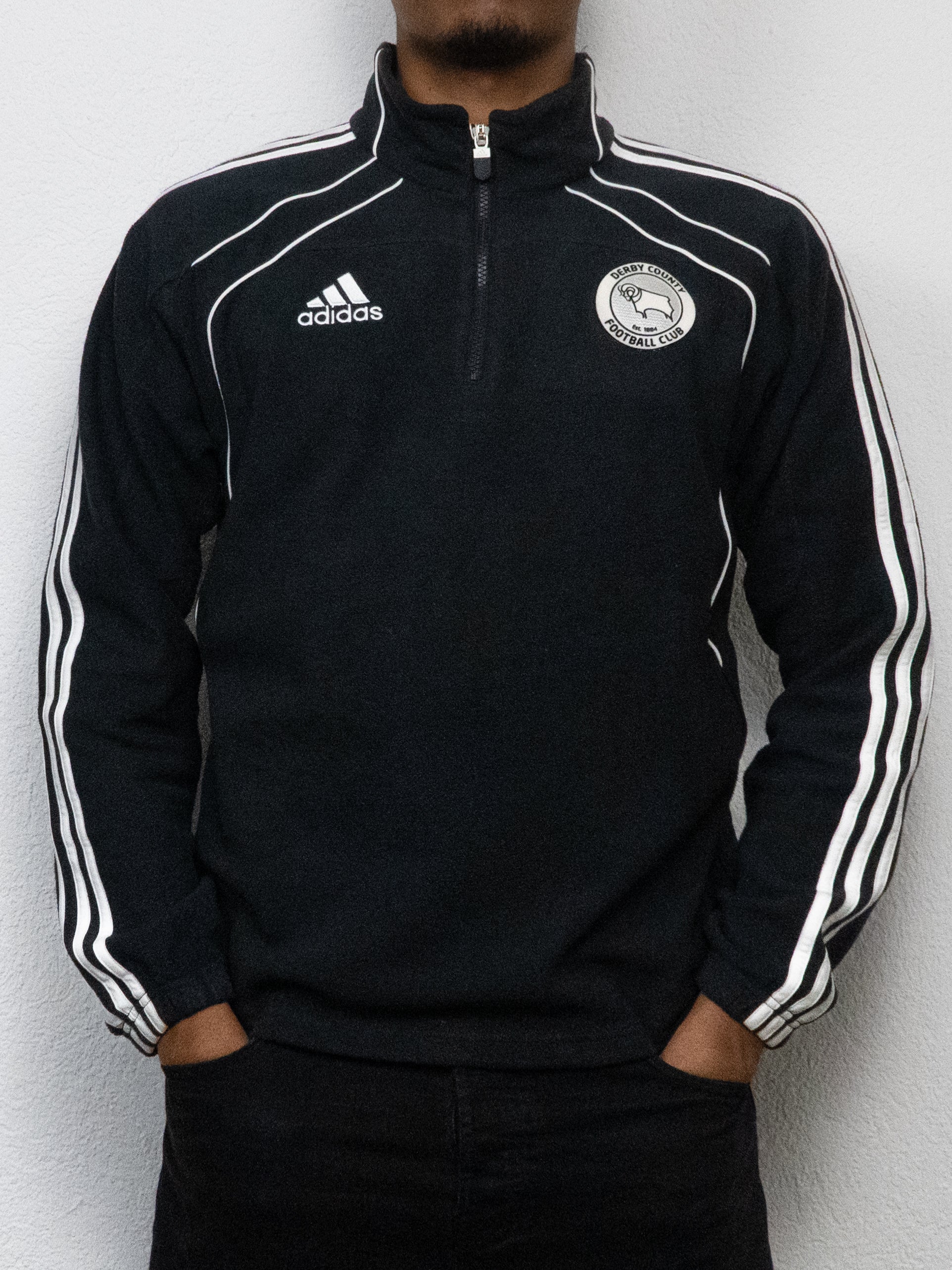 SWEATSHIRT POLAIRE ADIDAS 36/38 NOIR