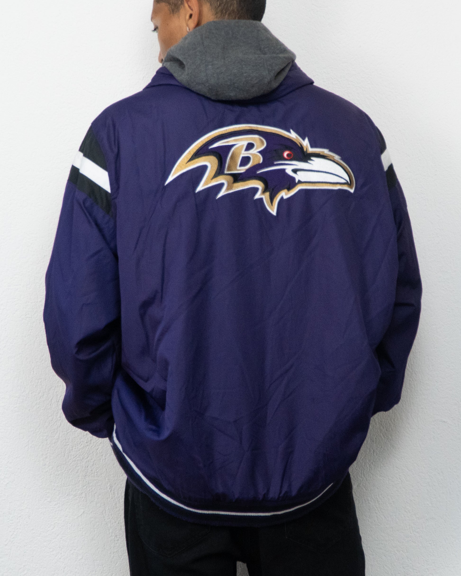 JACKET REVERSIBLE NFL BALTIMORE RAVENS 3XL GRIS VIOLET