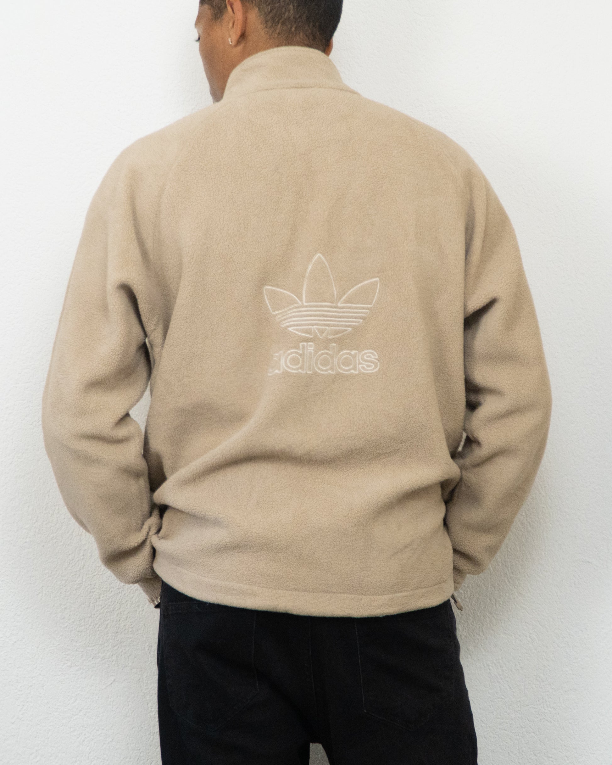 SWEATSHIRT POLAIRE ADIDAS XL BEIGE