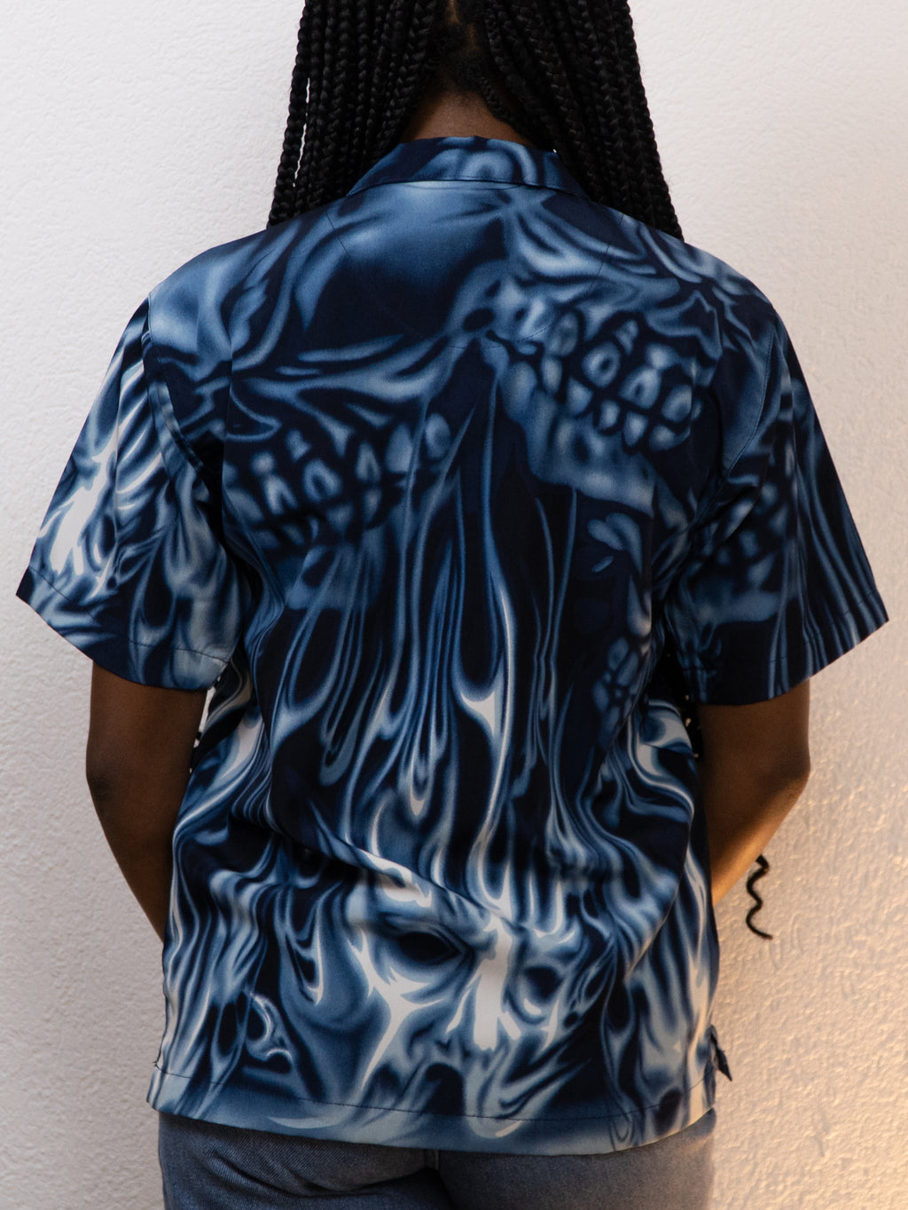 CHEMISE DRAGON URBAN RAGS M BLEU