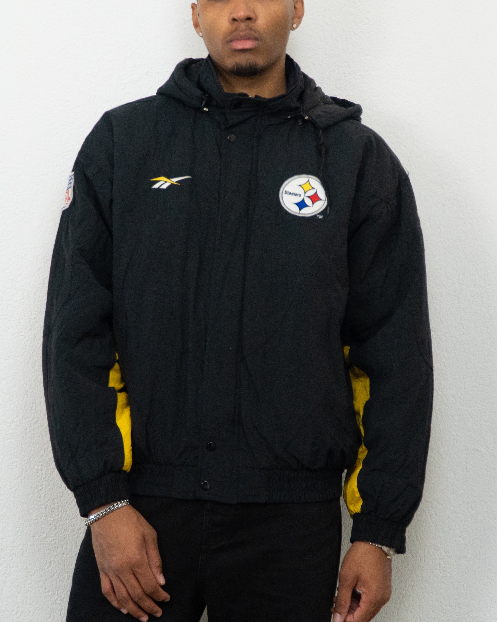 JACKET NFL PRO LINE AUTHENTIC REEBOK L NOIR