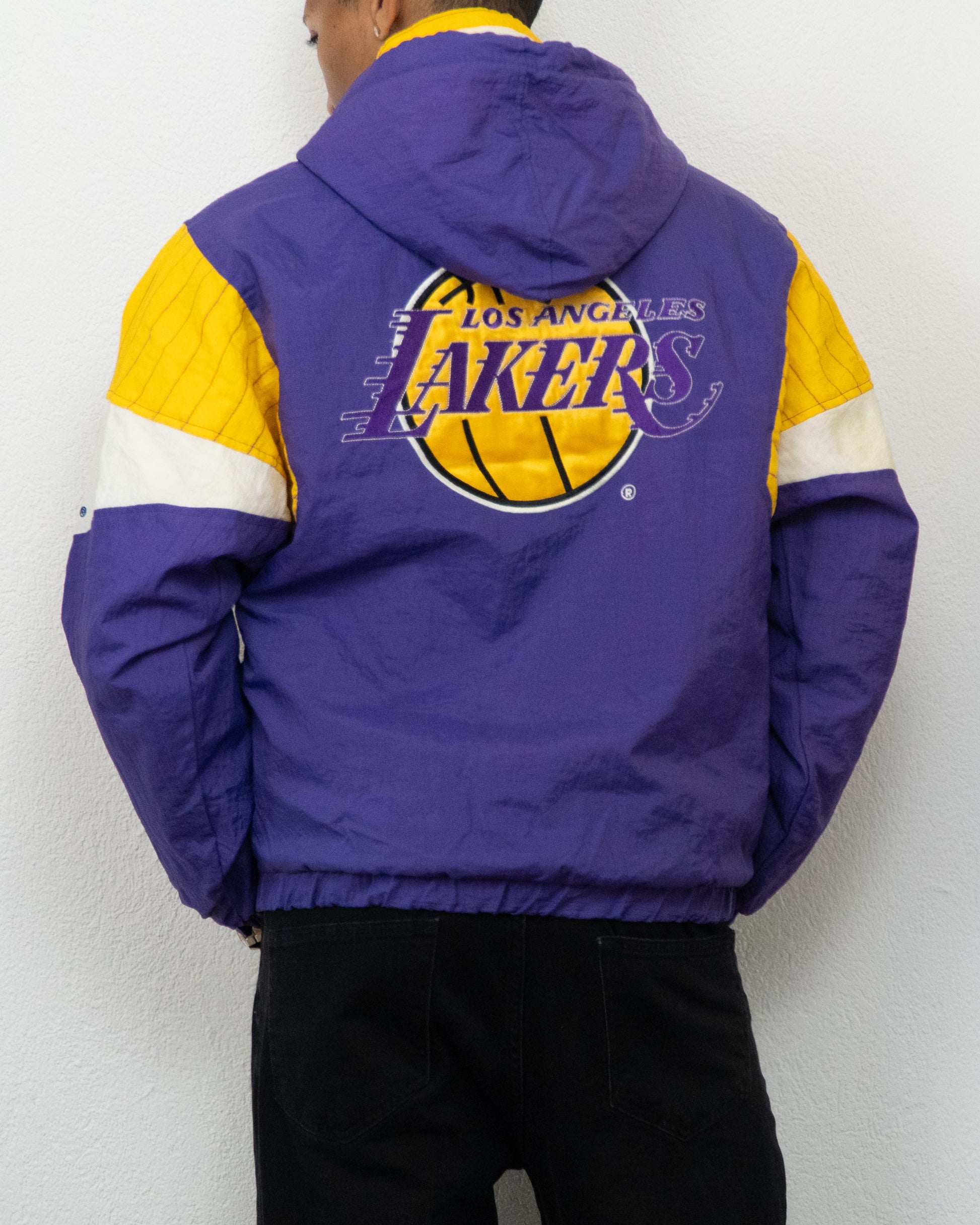JACKET STARTER NBA OFFICIAL LICENSED PRODUCT LAKERS S VIOLET JAUNE