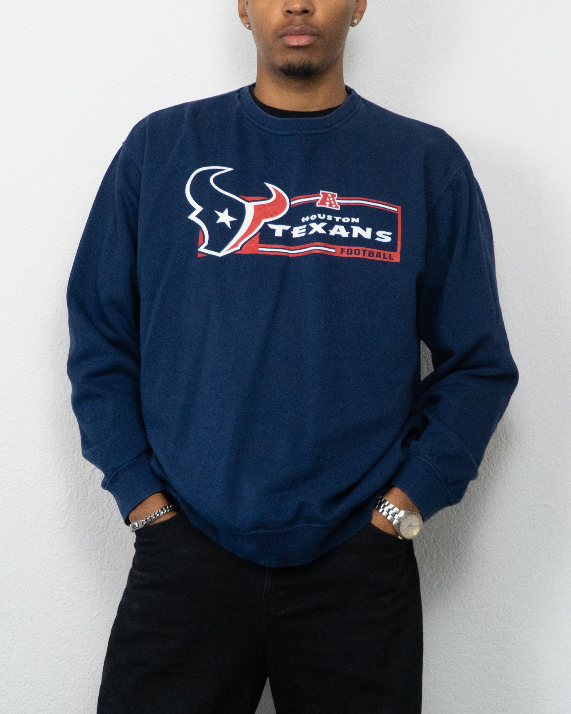 SWEATSHIRT NFL TEAM APPAREL TEXANS 2XL MARINE
