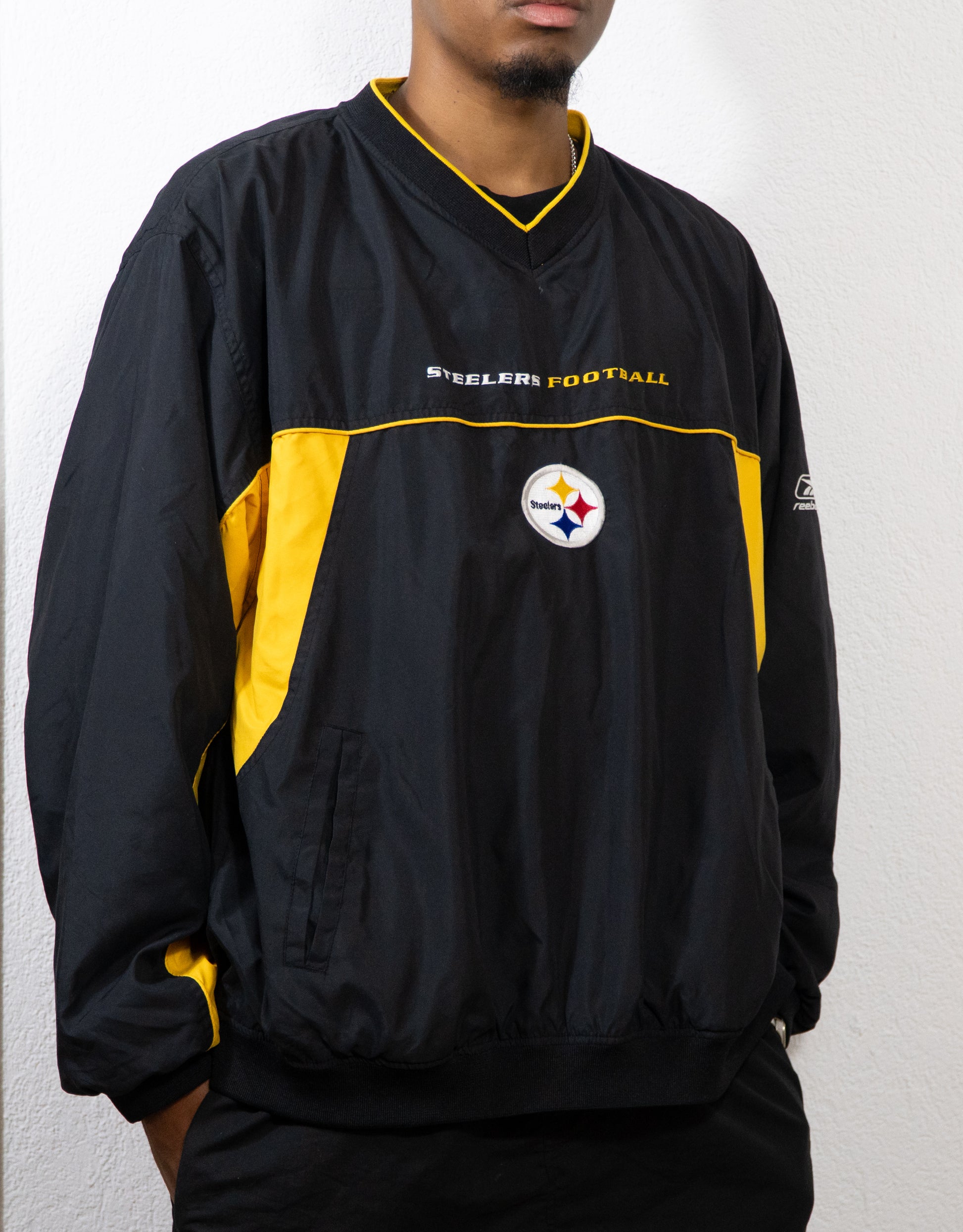 JACKET STARTER REEBOK STEELERS 2XL NOIR JAUNE