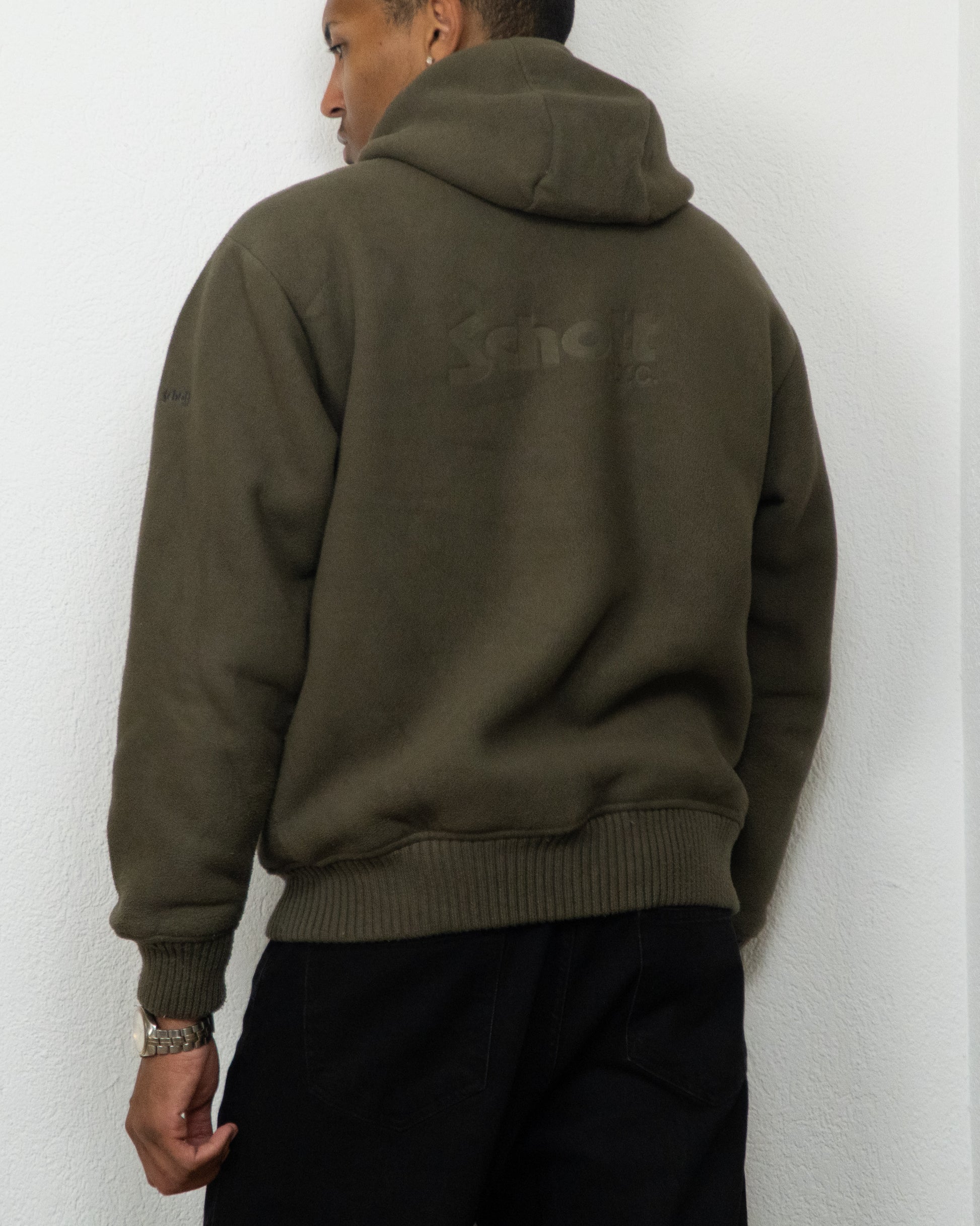 SWEATSHIRT CAPUCHE POLAIRE SCHOTT NYC S VERT
