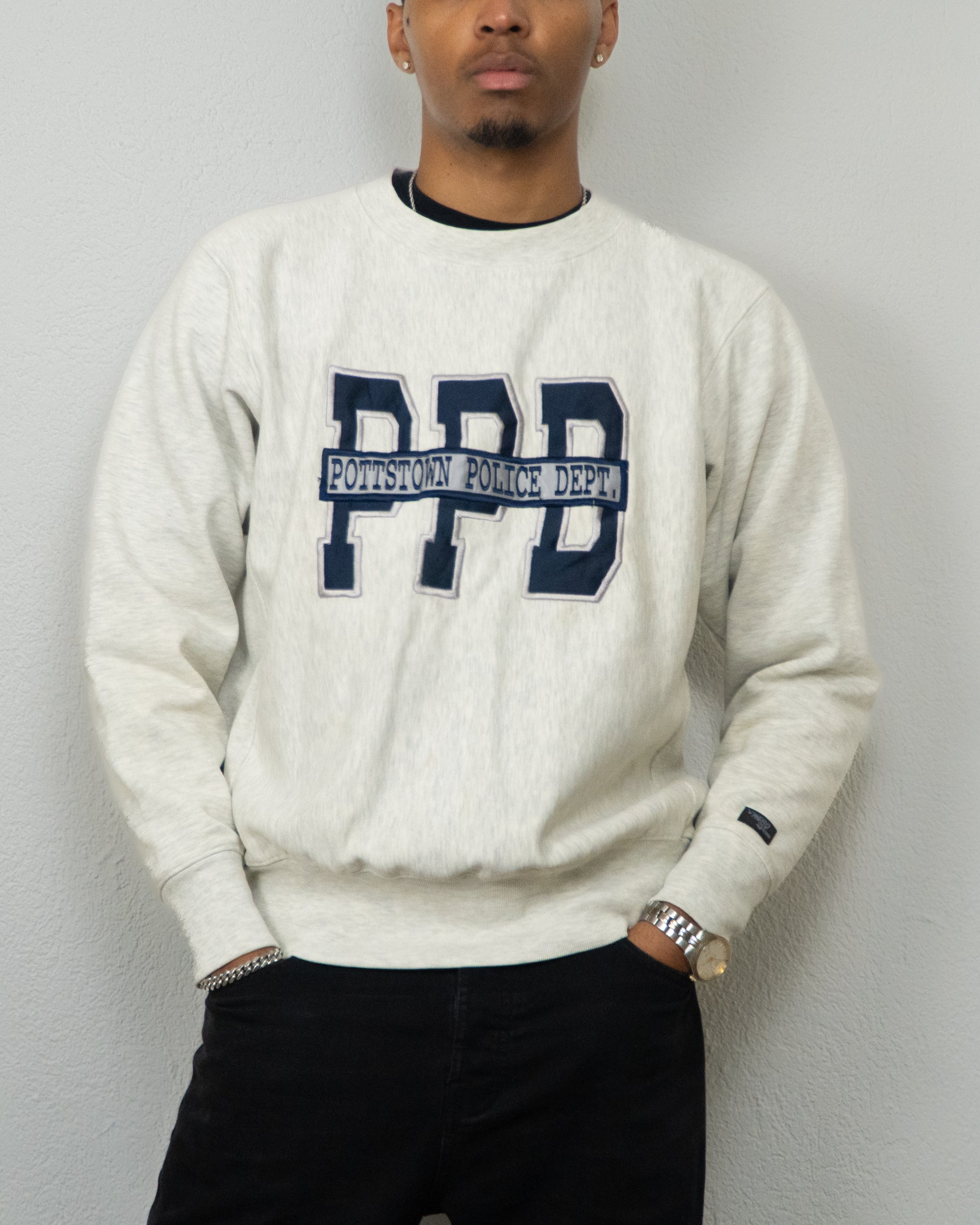 SWEATSHIRT HERO 247.COM PPD M GRIS CLAIR