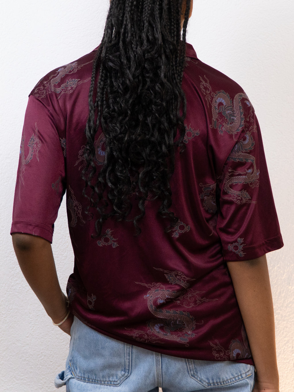 CHEMISE DRAGON POP ICON L BORDEAUX
