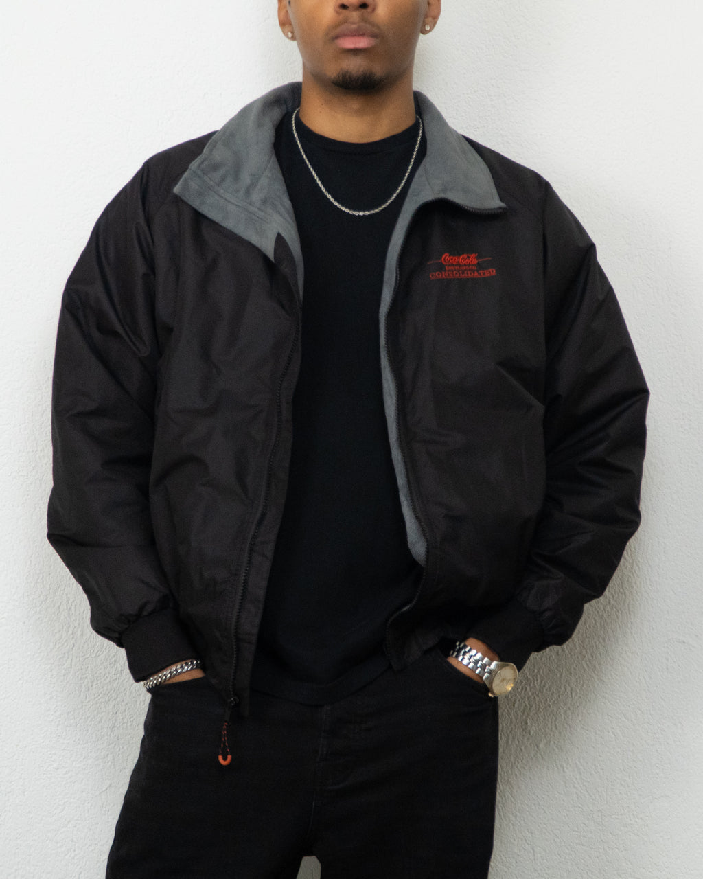 JACKET COCA-COLA CONSOLIDATED L NOIR