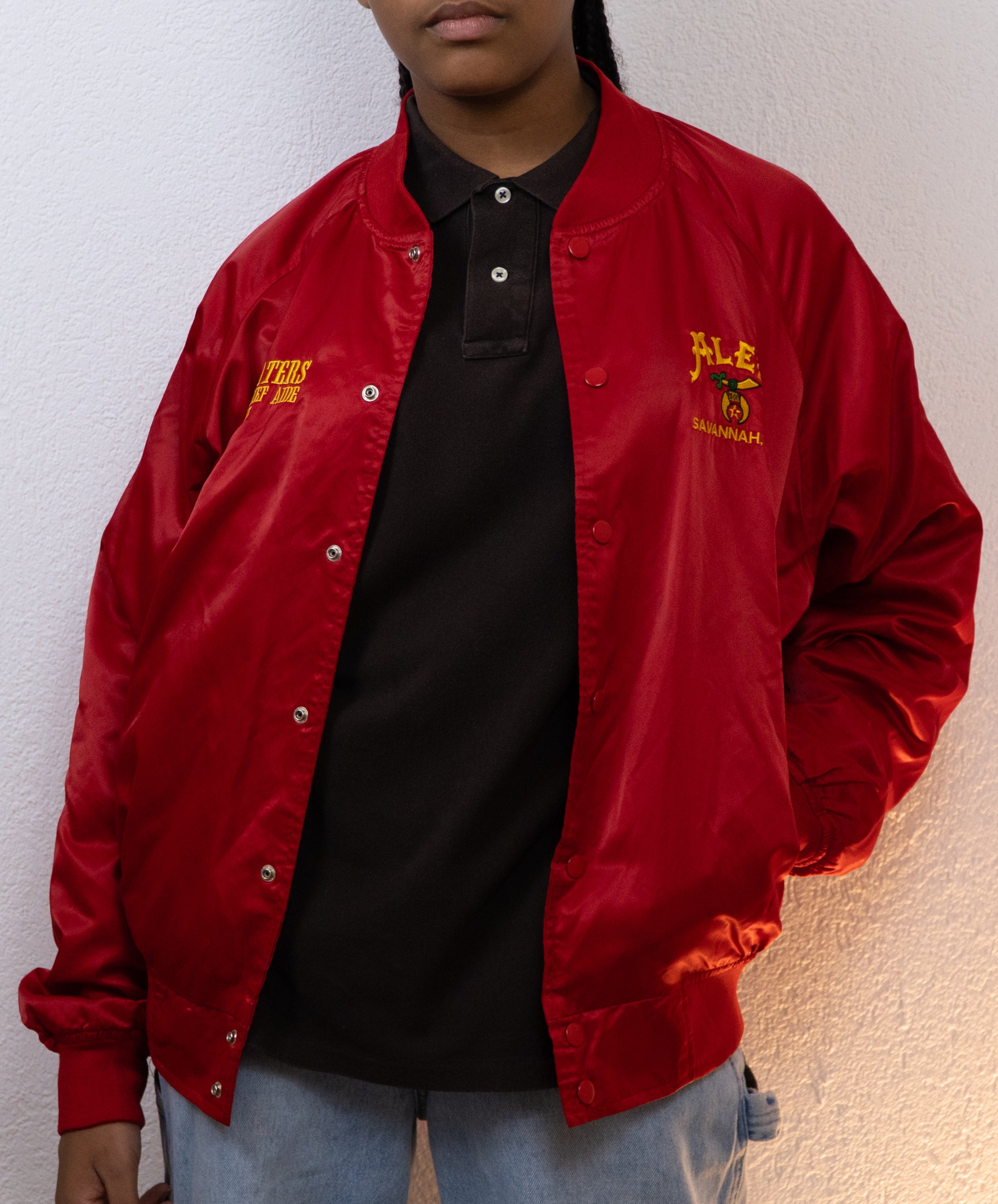 JACKET BASEBALL WESTARK L ROUGE