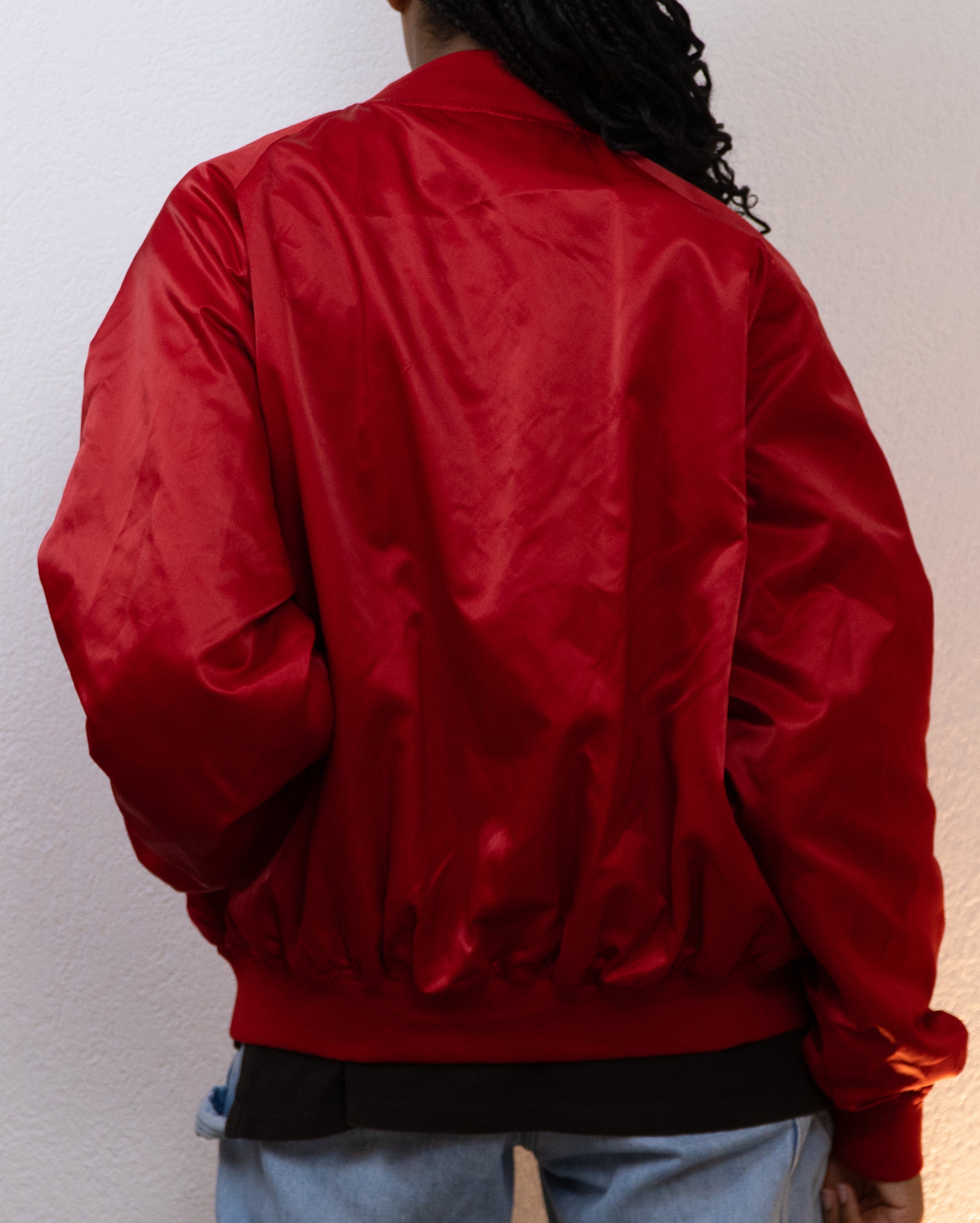 JACKET BASEBALL WESTARK L ROUGE