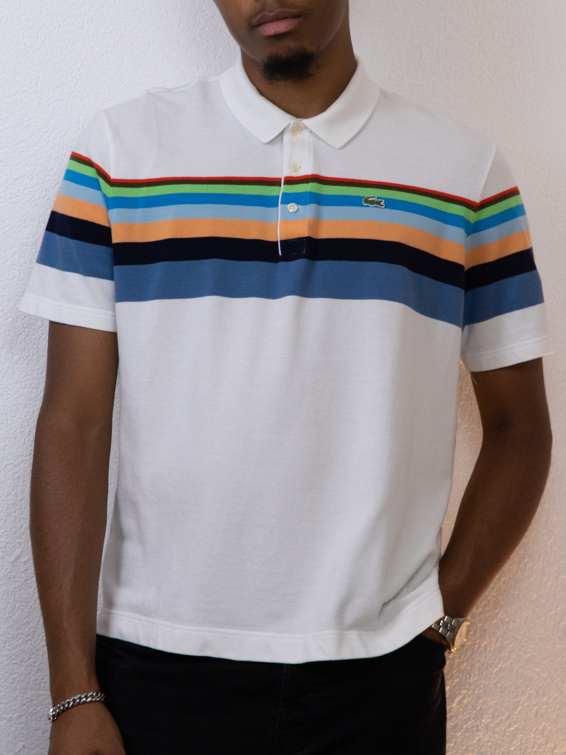 POLO LACOSTE 7/2XL BLANC