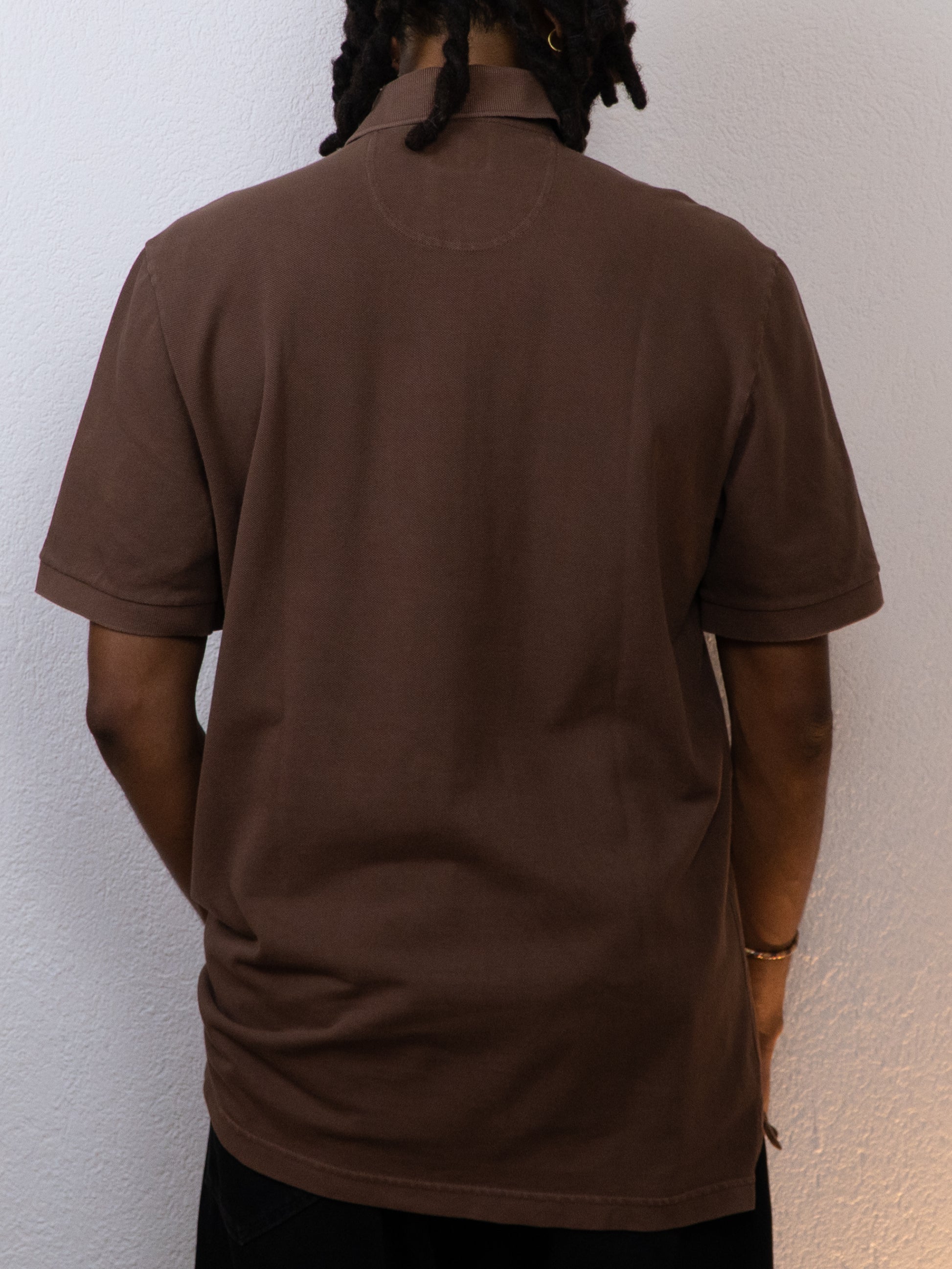 POLO LACOSTE VINTAGE WASHED 6/XL MARRON CLAIR