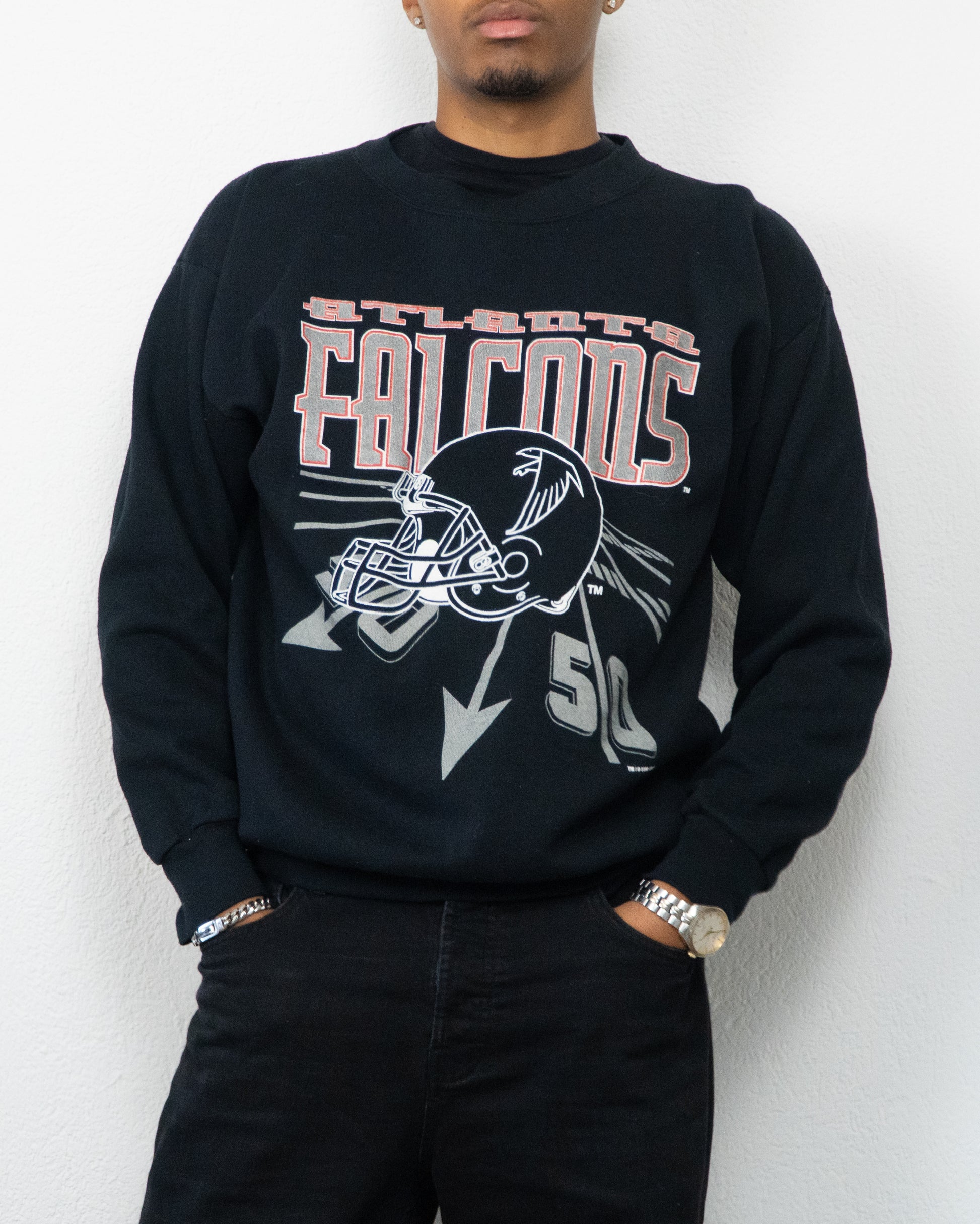 SWEATSHIRT COMPETITOR FALCONS XL NOIR