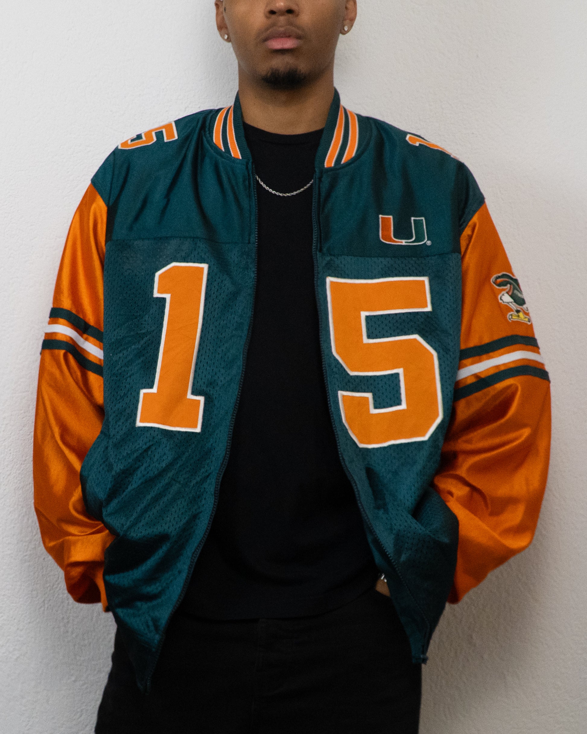 JACKET REVERSIBLE NHL MIAMI HURRICANES 2XL VERT ORANGE