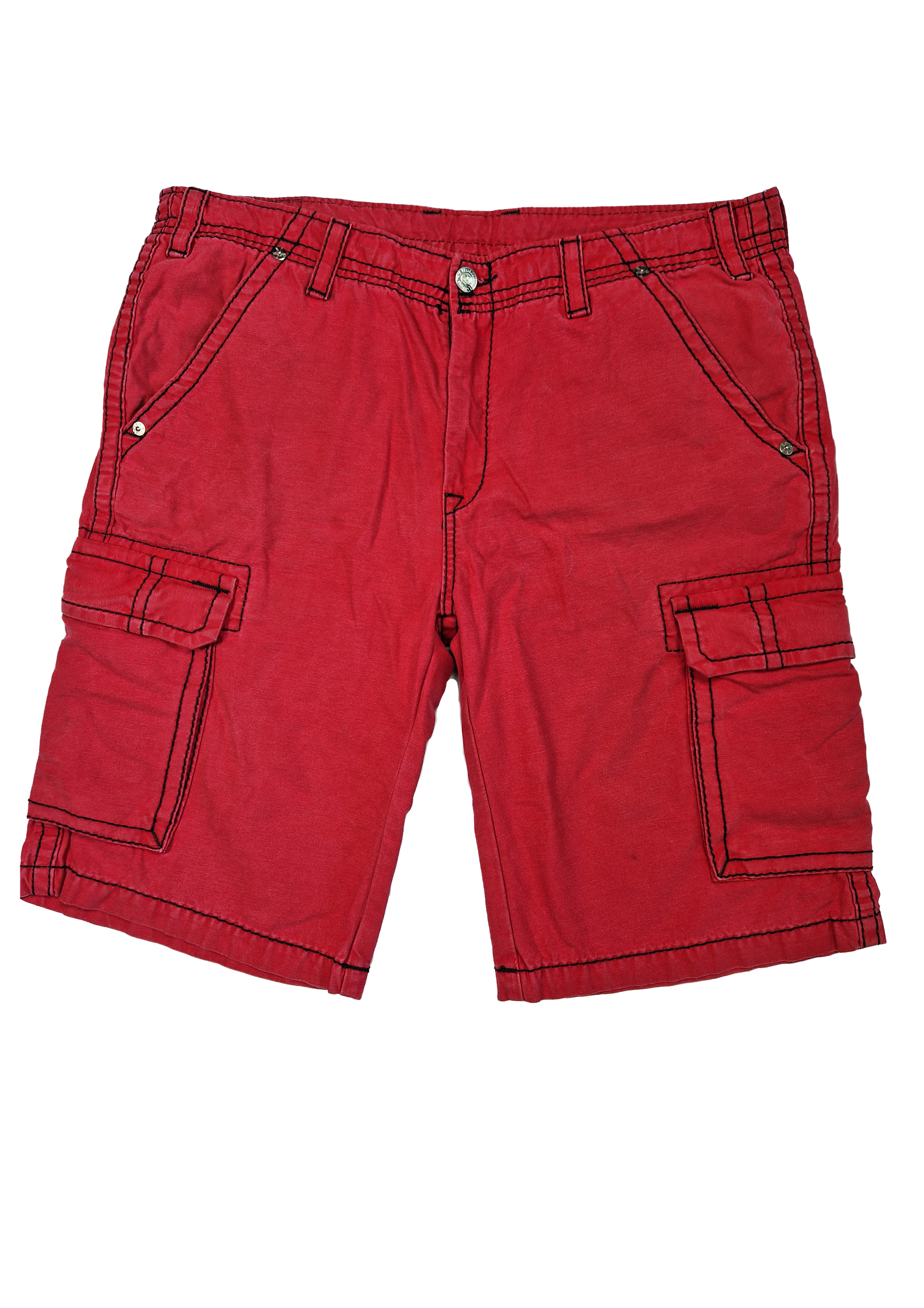SHORT JEANS TRUE RELIGION 38 ROUGE