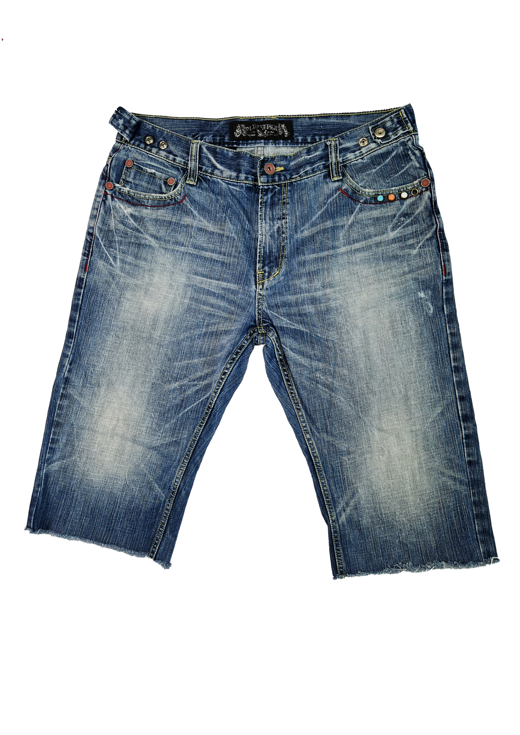 SHORT JEANS VINTAGE RED PEPPER 38 BLEU